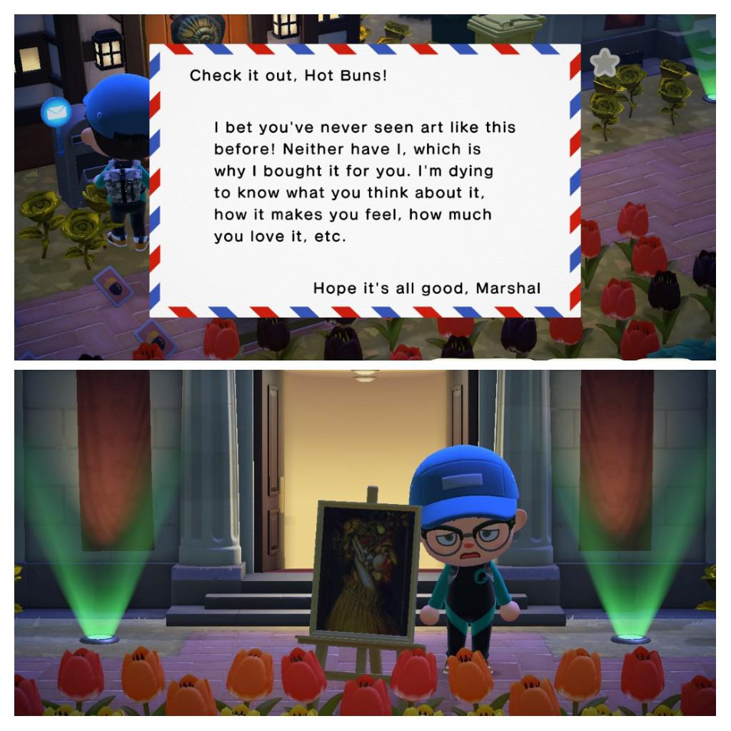 Villagers can send you fake art? Thanks Marshal r/AnimalCrossing