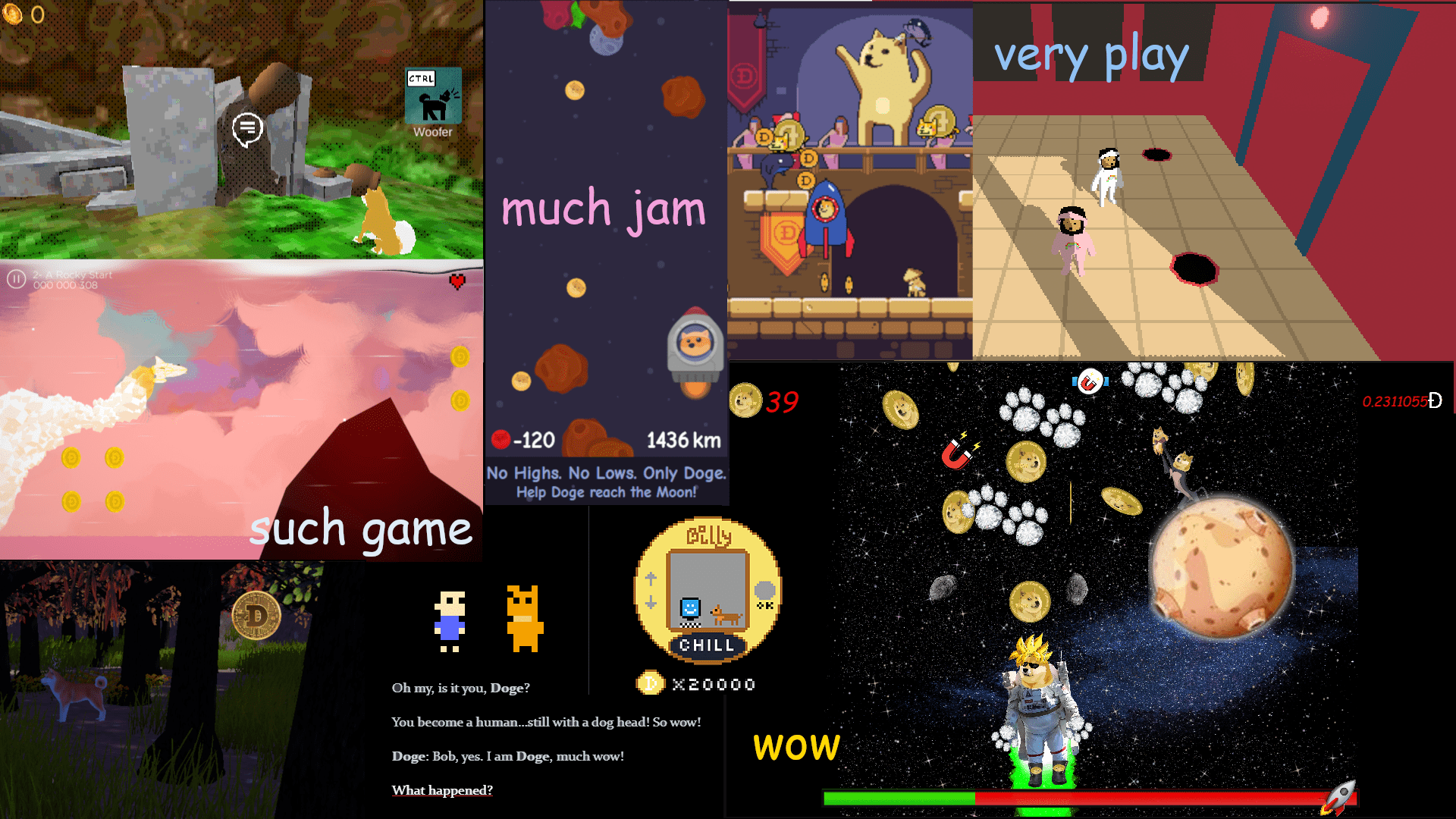 Play tonnes of Dogecoin Games for free! dogecoin