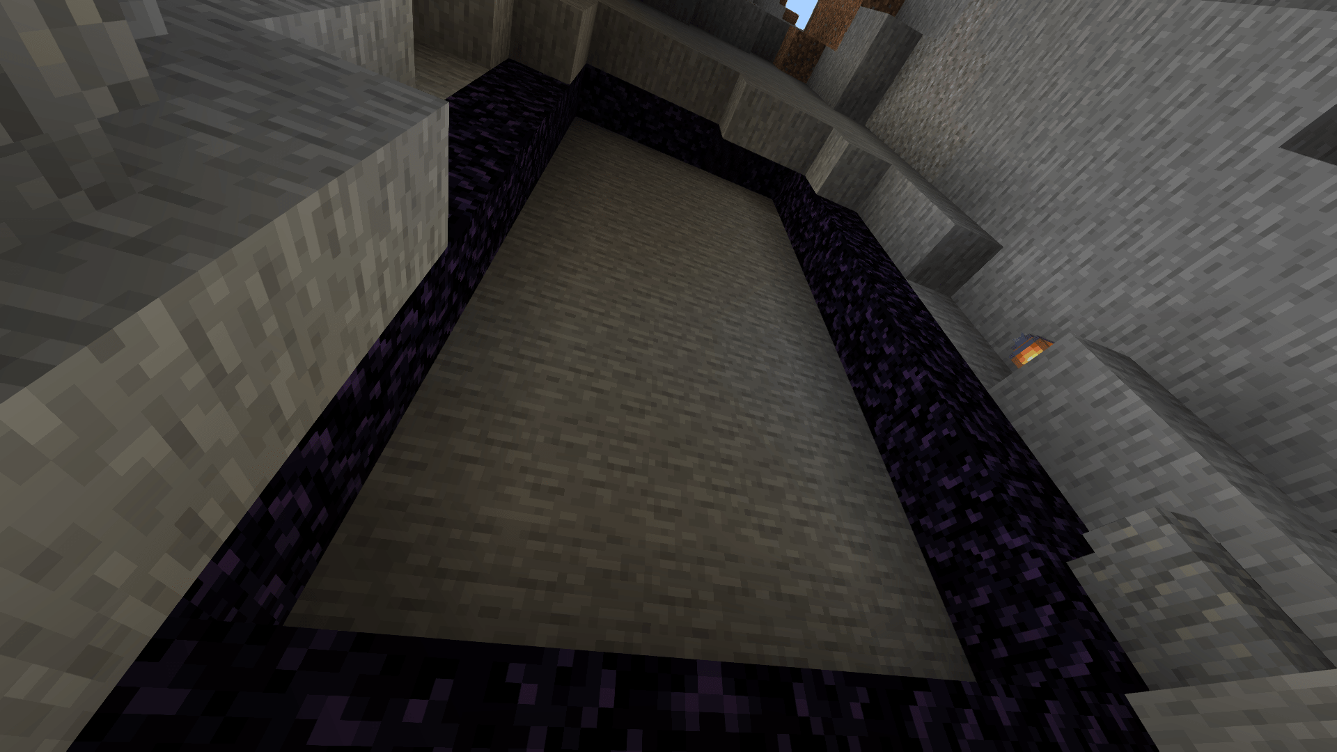 I replaced one obsidian in my friends nether portal with a coal block