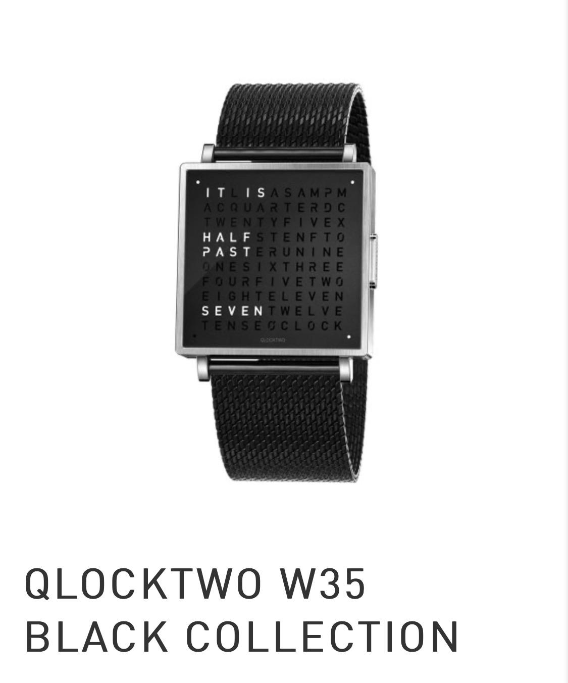 [qlocltwo w35] thoughts on wearing a watch that literally spells out