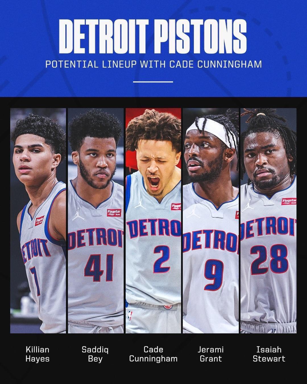 Damn this lineup looks goooood. r/DetroitPistons