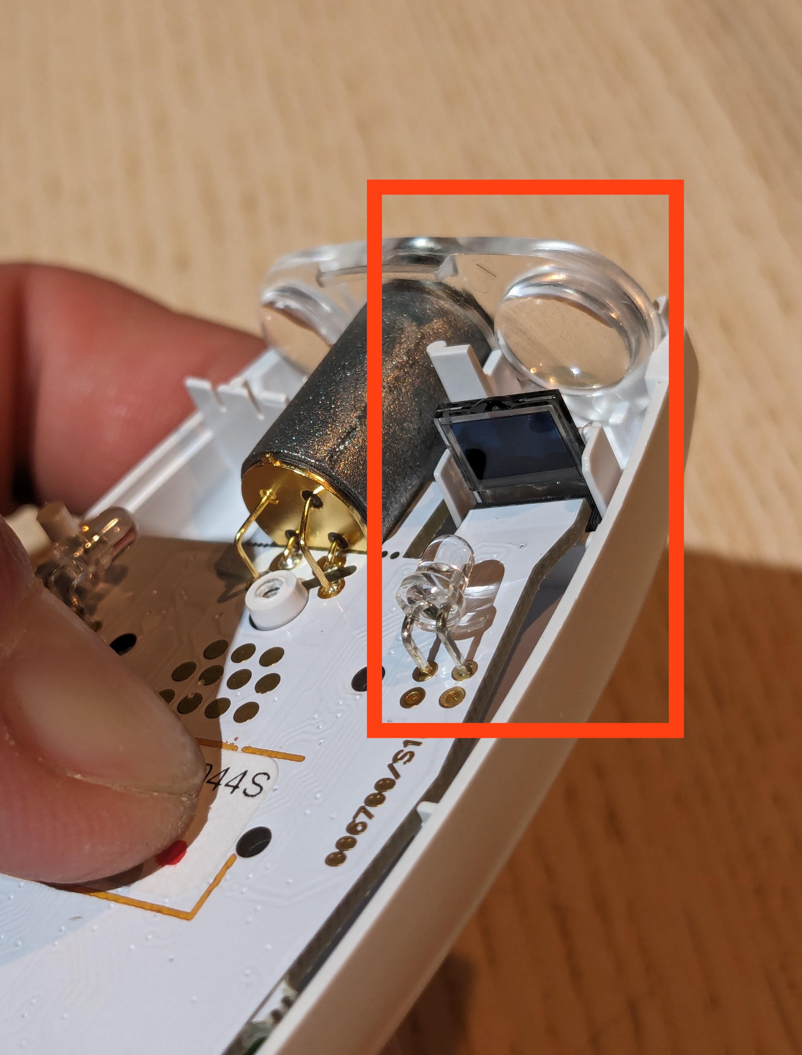 Any modules of simple projectors like this used in a thermometer? r