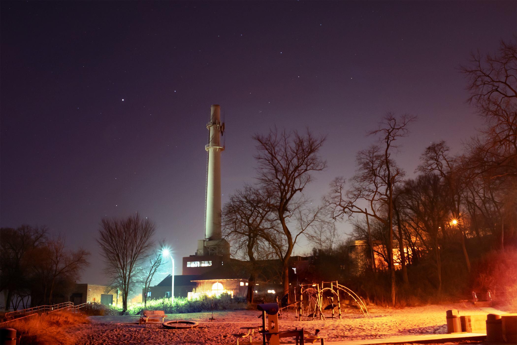 Tower Road Park under the stars. r/pics