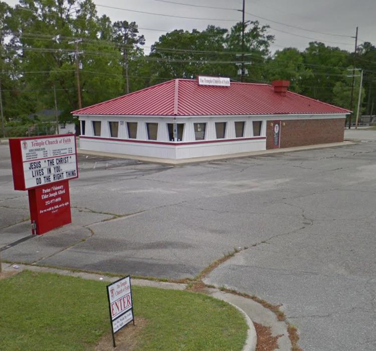 How many former pizza huts have churches? Rocky Mount NC r
