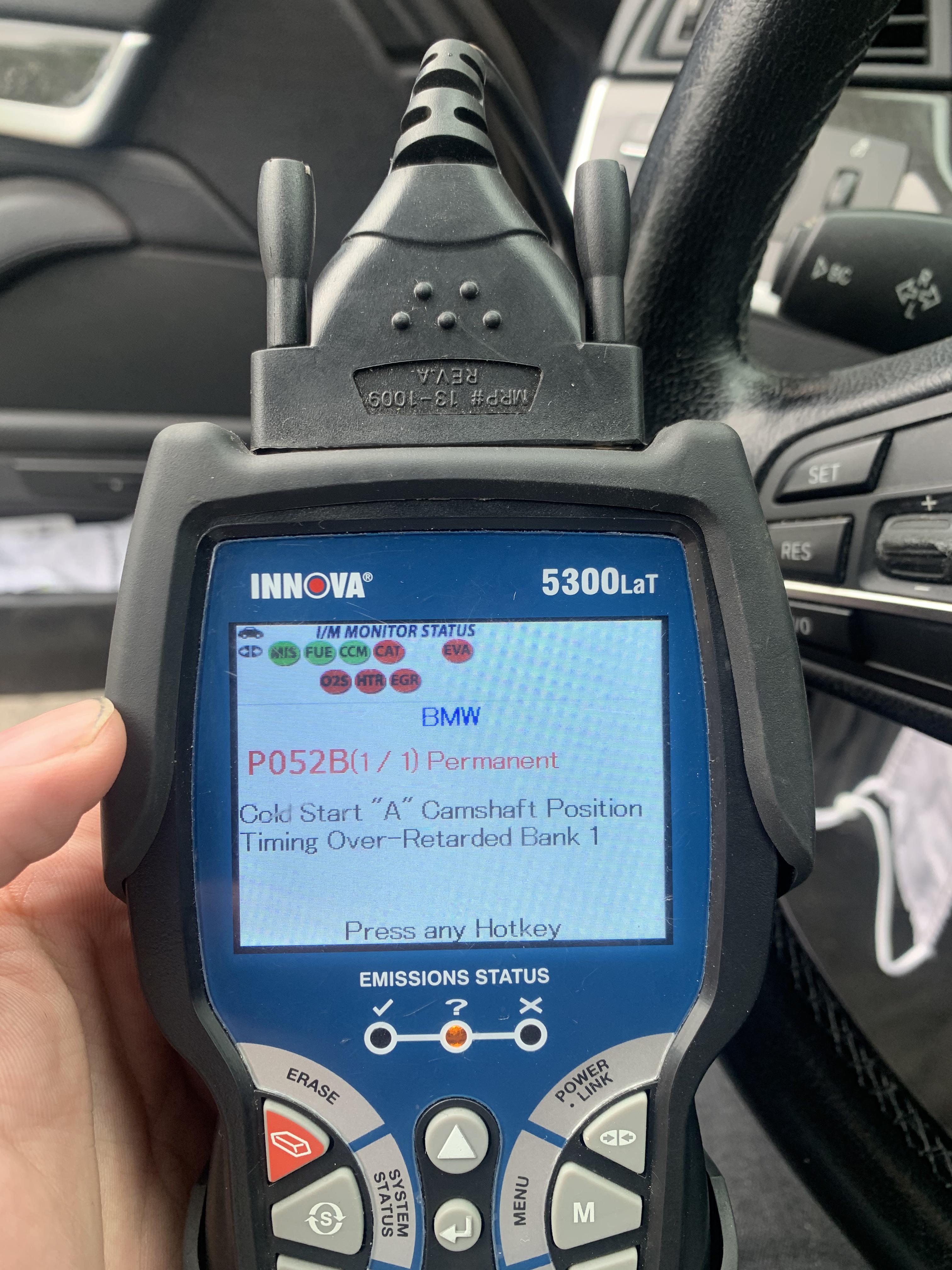 i got code p052b, car is running a little sluggish, mainly noticeable