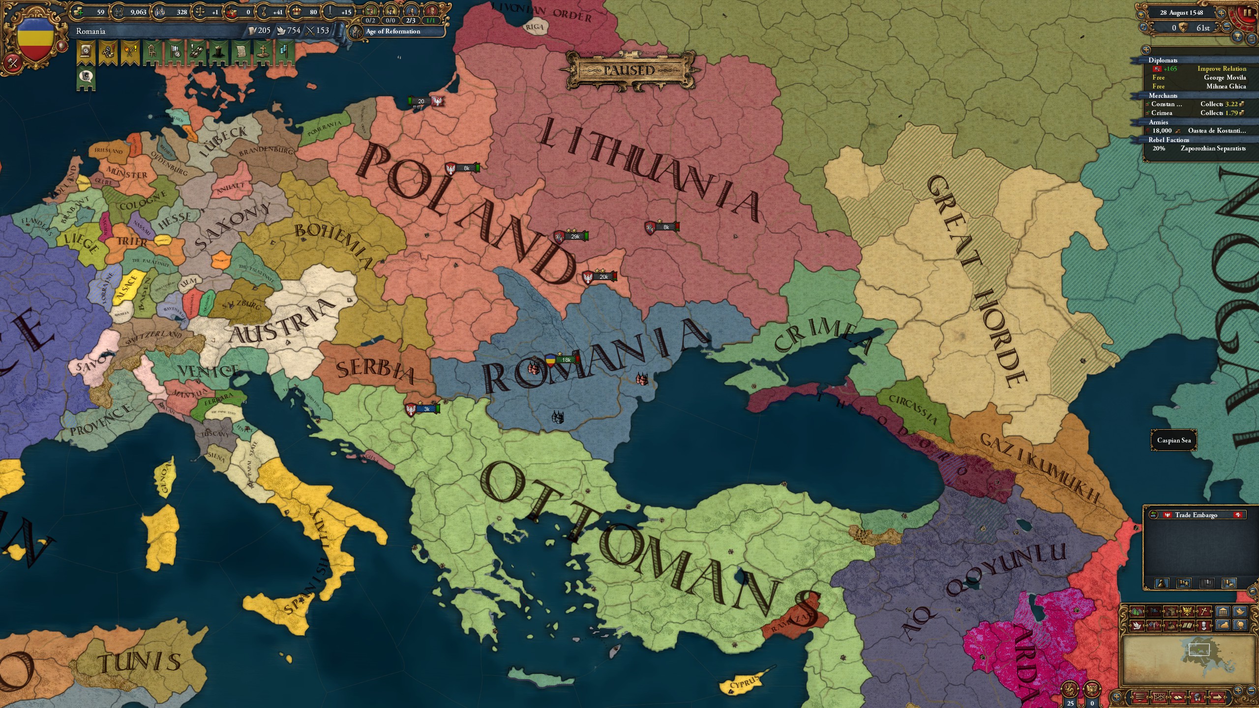 First Time Forming Romania eu4