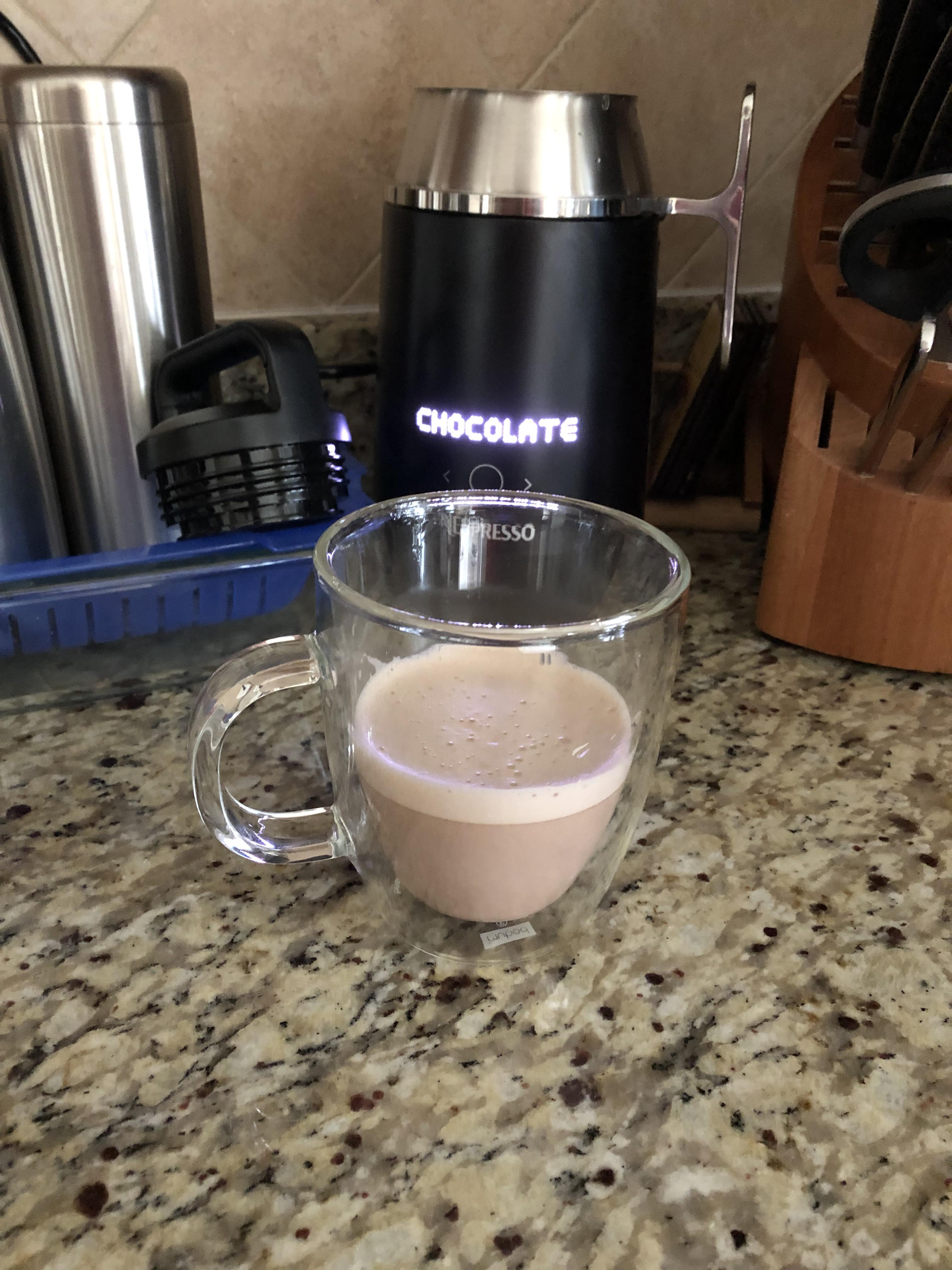 Barista Recipe maker makes a great cup of hot chocolate! r/nespresso