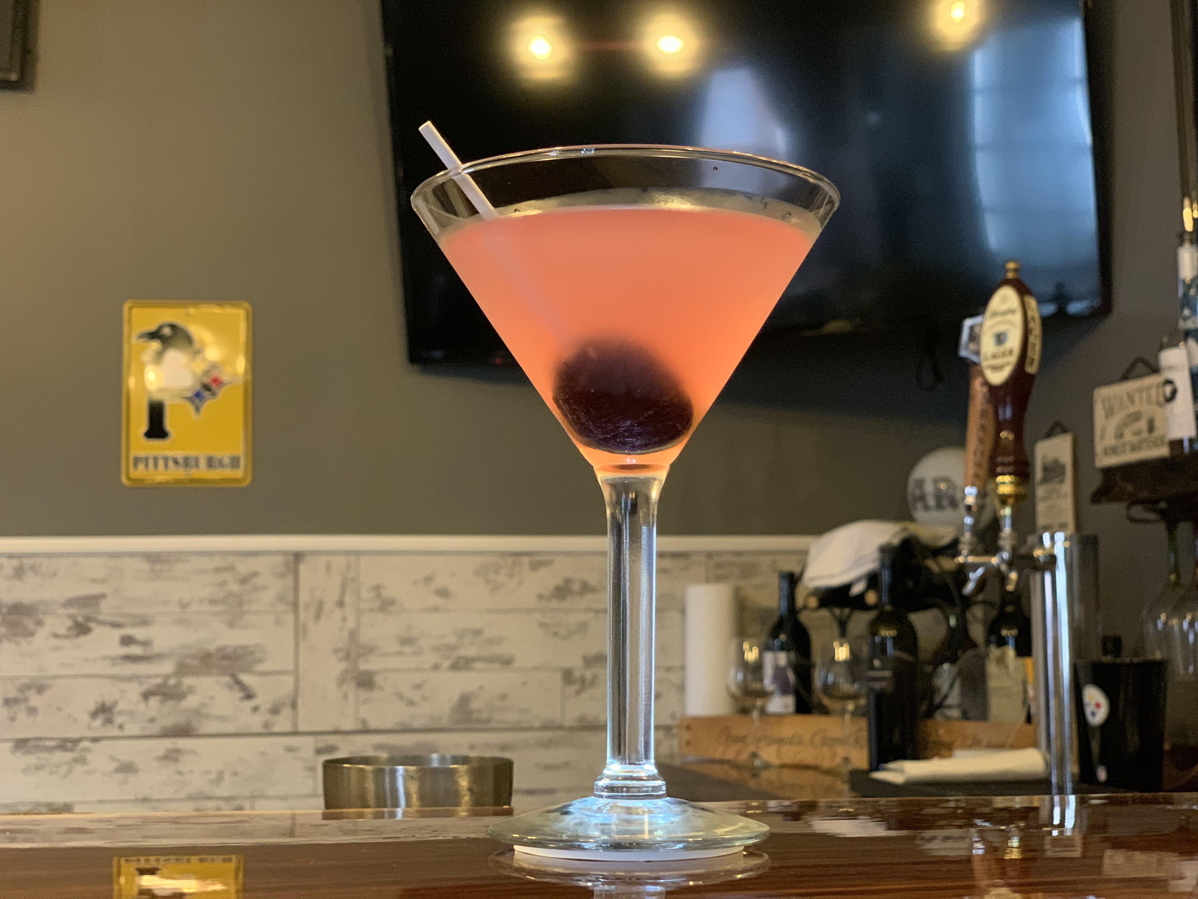 A sour candy cocktail made with bubblegum infused vodka! r/cocktails