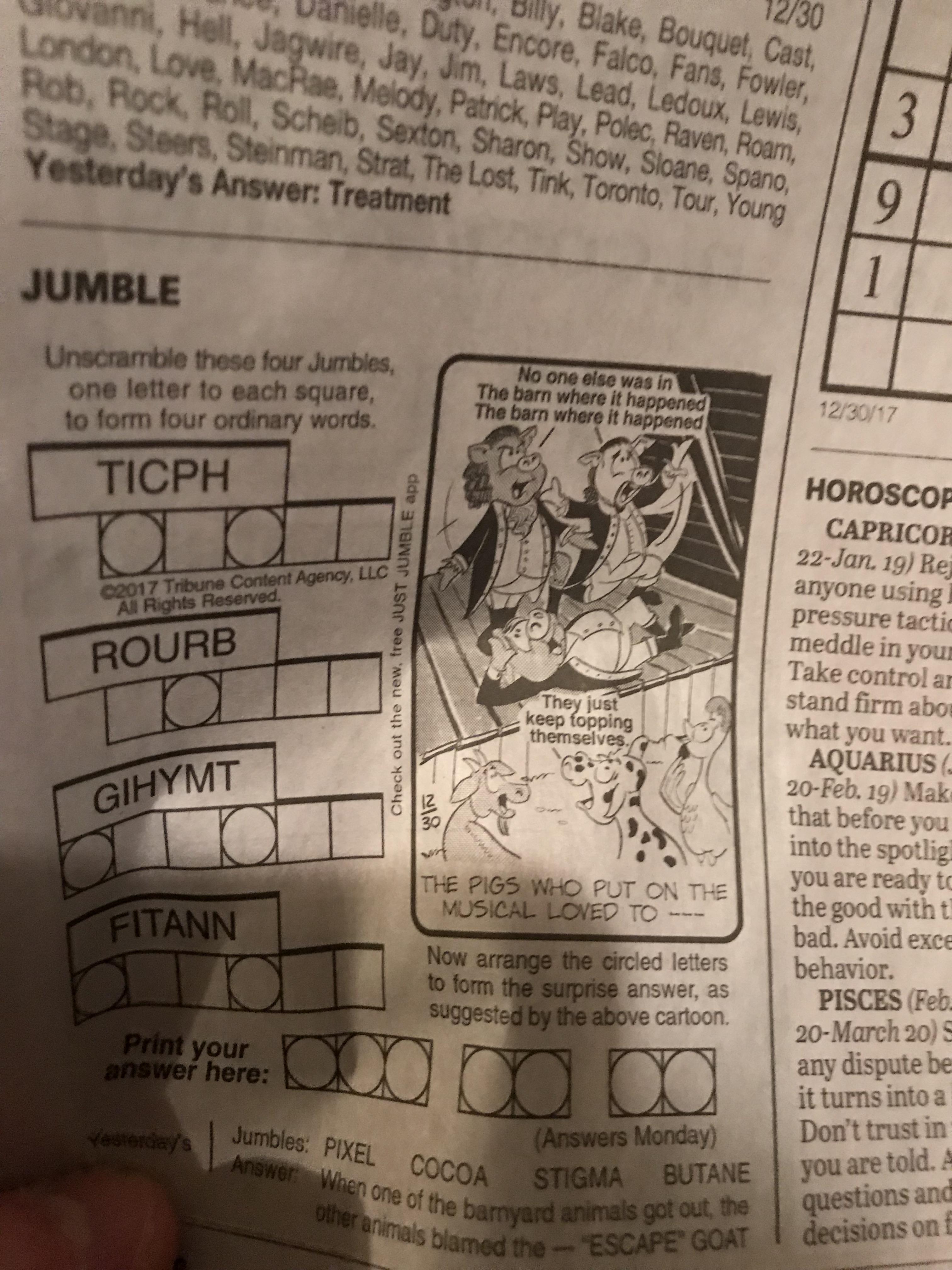 Today’s Jumble r/hamiltonmusical