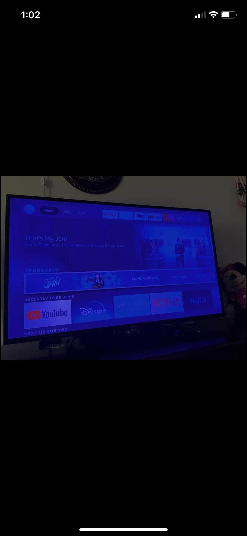 Toshiba 55” has an overwhelming blue tint to it. Believe that it’s a backlight led problem