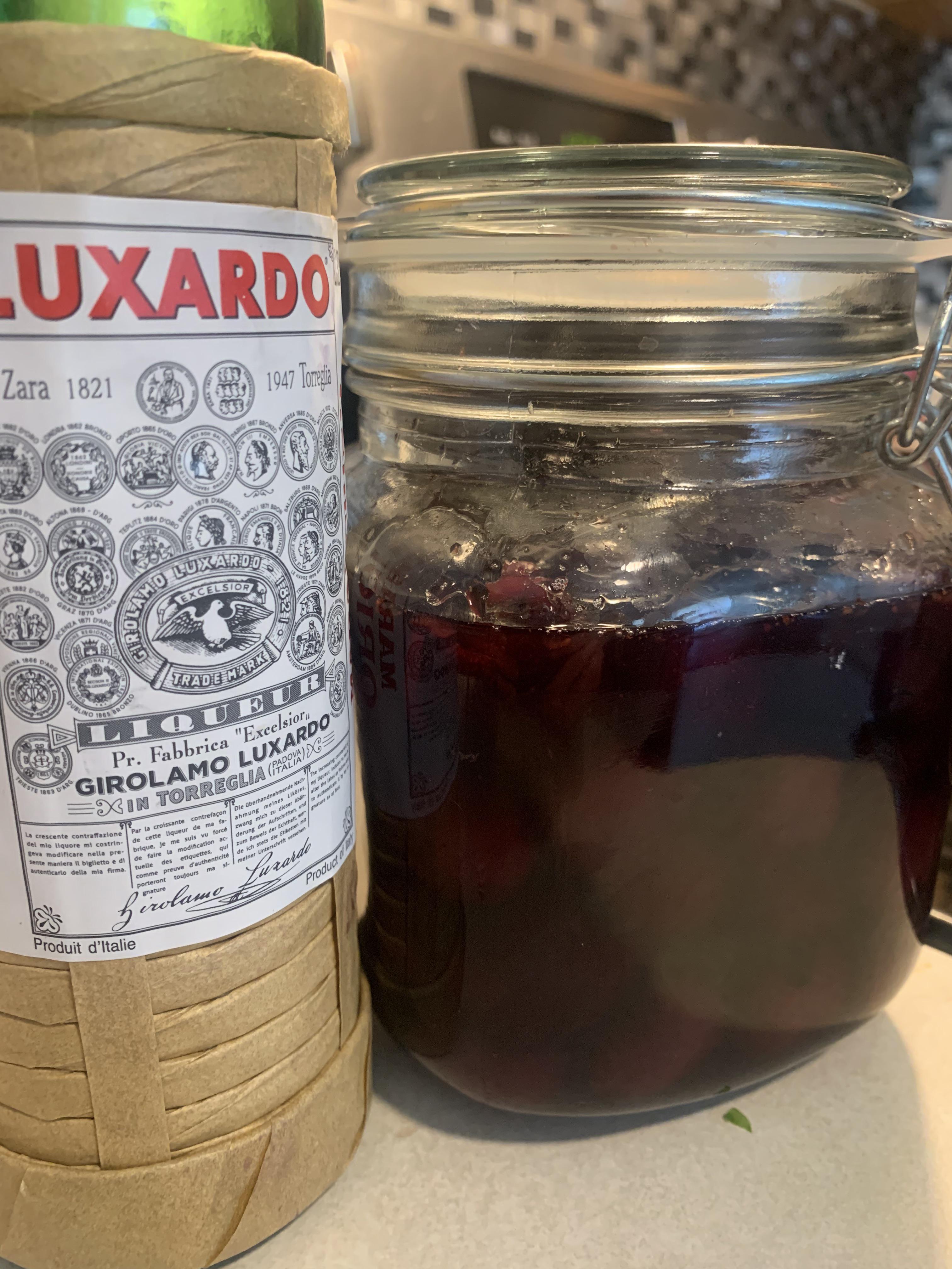 My first attempt at homemade Luxardo cherries Tiki
