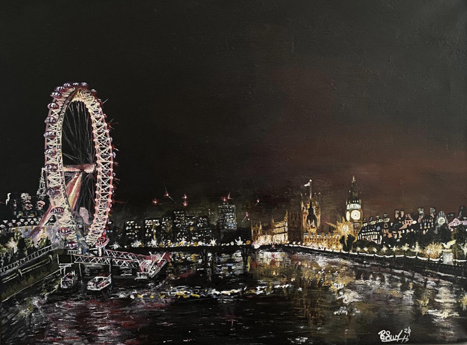 My painting of London I finished this year r/london