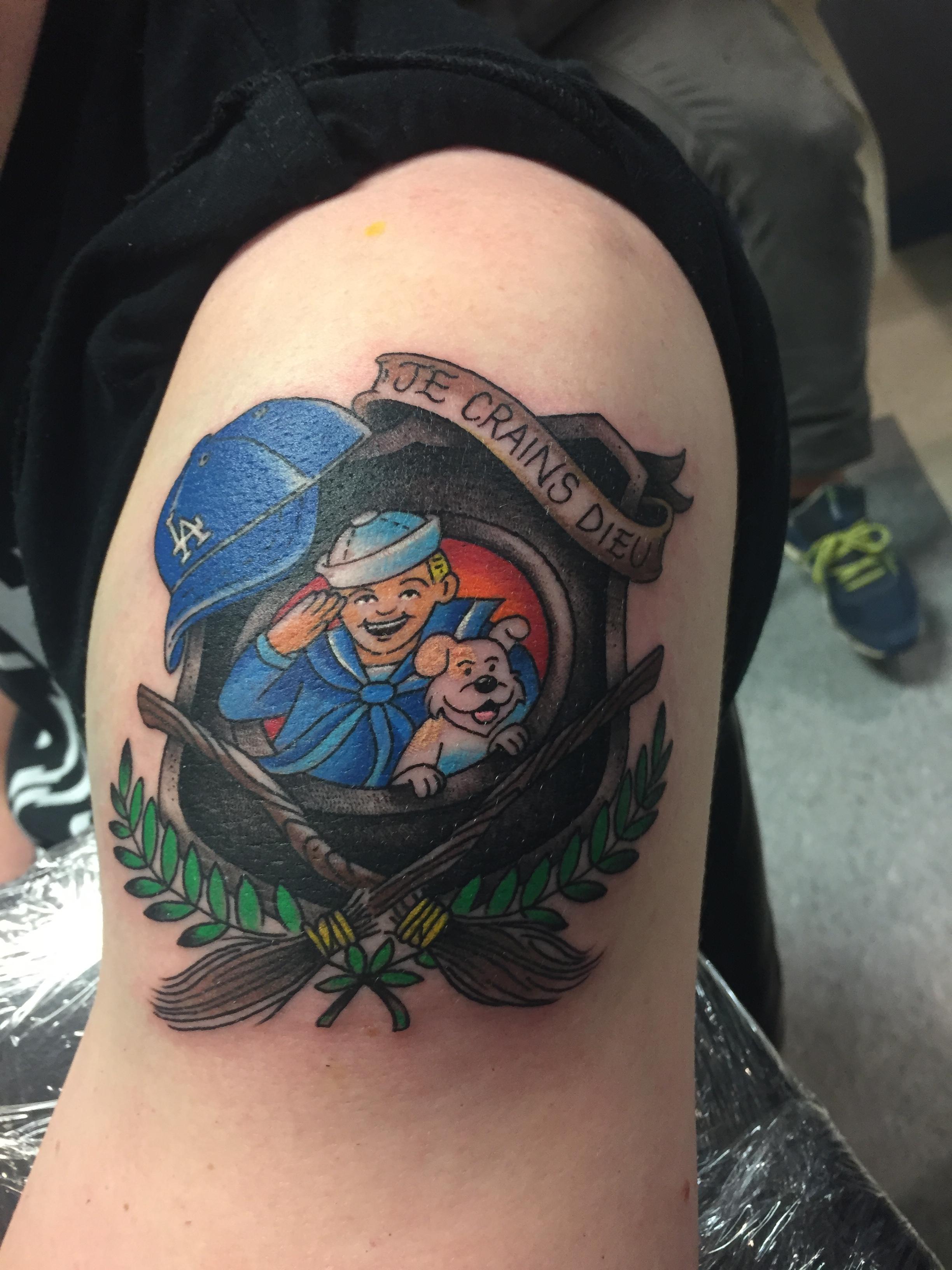 Dedication Tattoo by Silas Baker at Rock Steady Tattos in Newport News