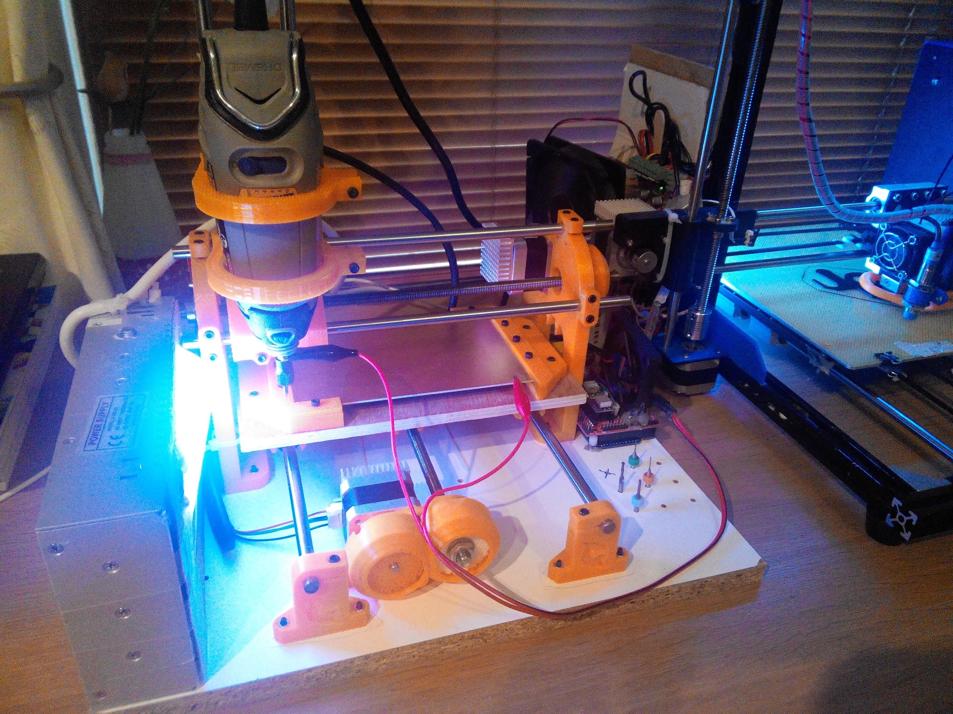 Almost fully 100 3D printed CNC machine (gallery in comments) r