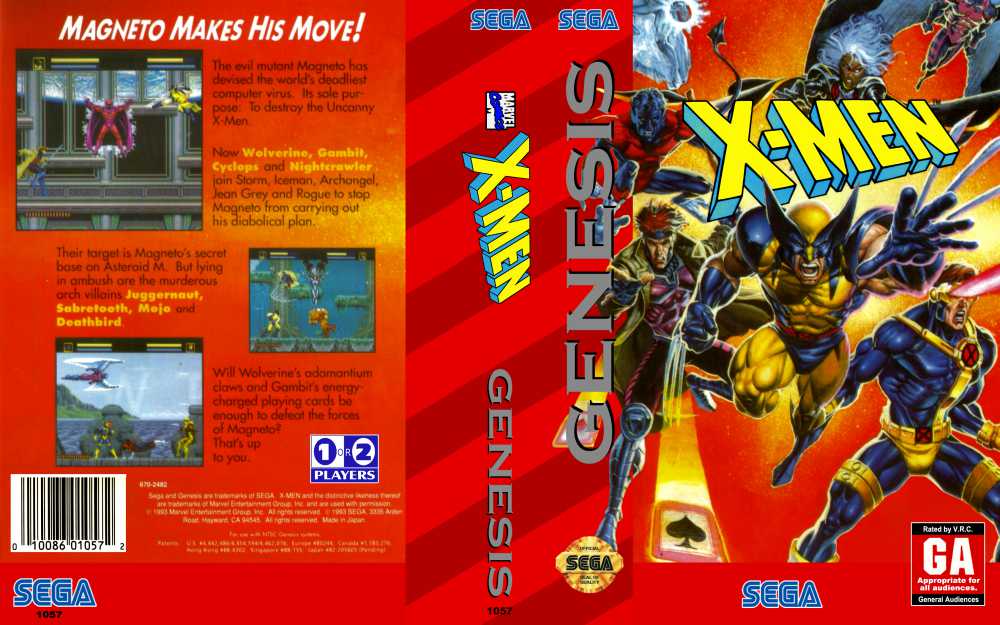 XMen on Sega genesis (1993) nostalgia