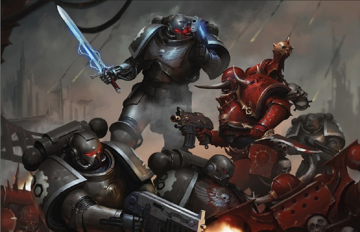 Iron Hands vs Chaos Space Marines Mikhail Savier r/ImaginaryWarhammer