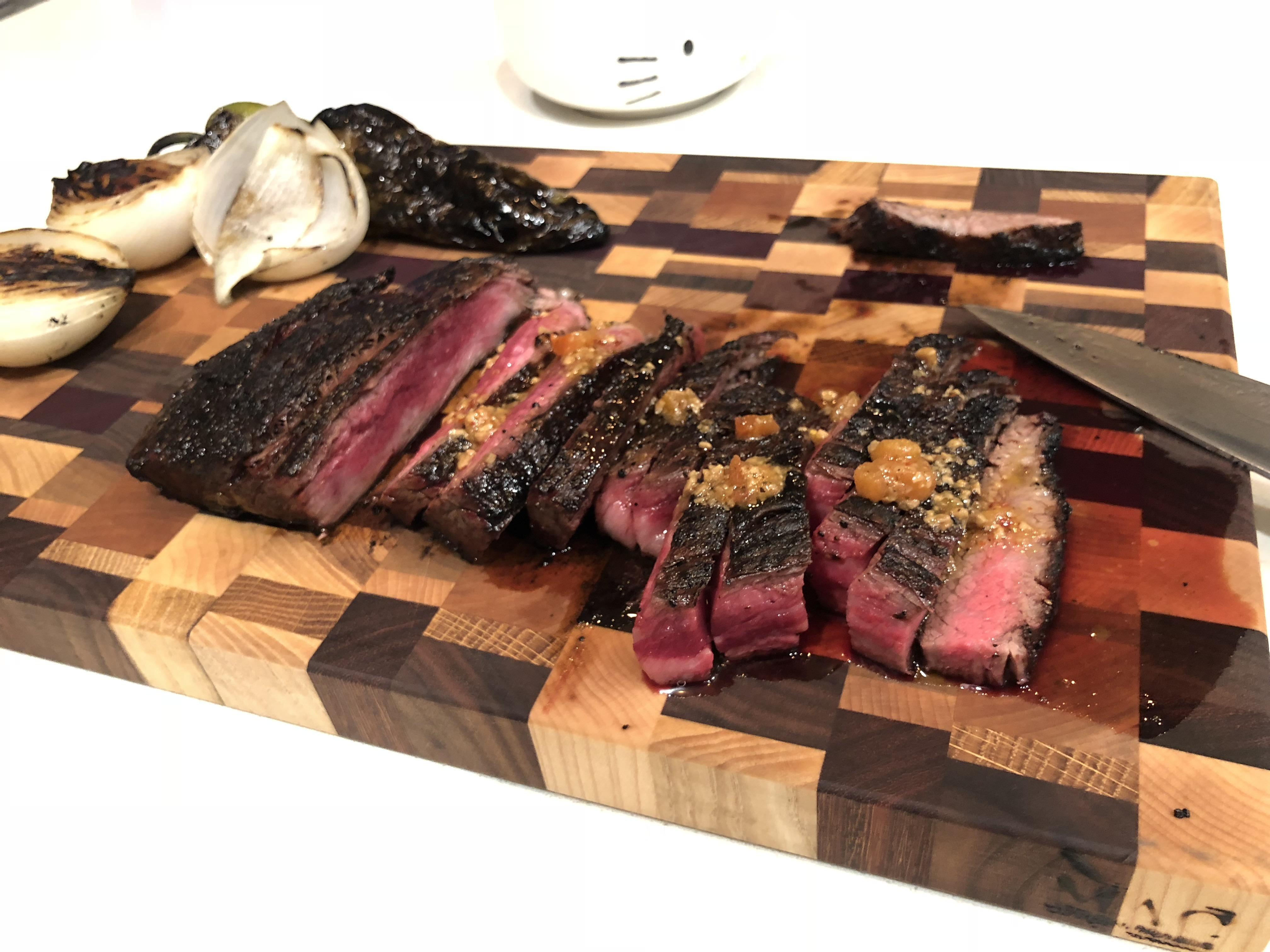 [homemade] wagyu skirt steak and veg r/food