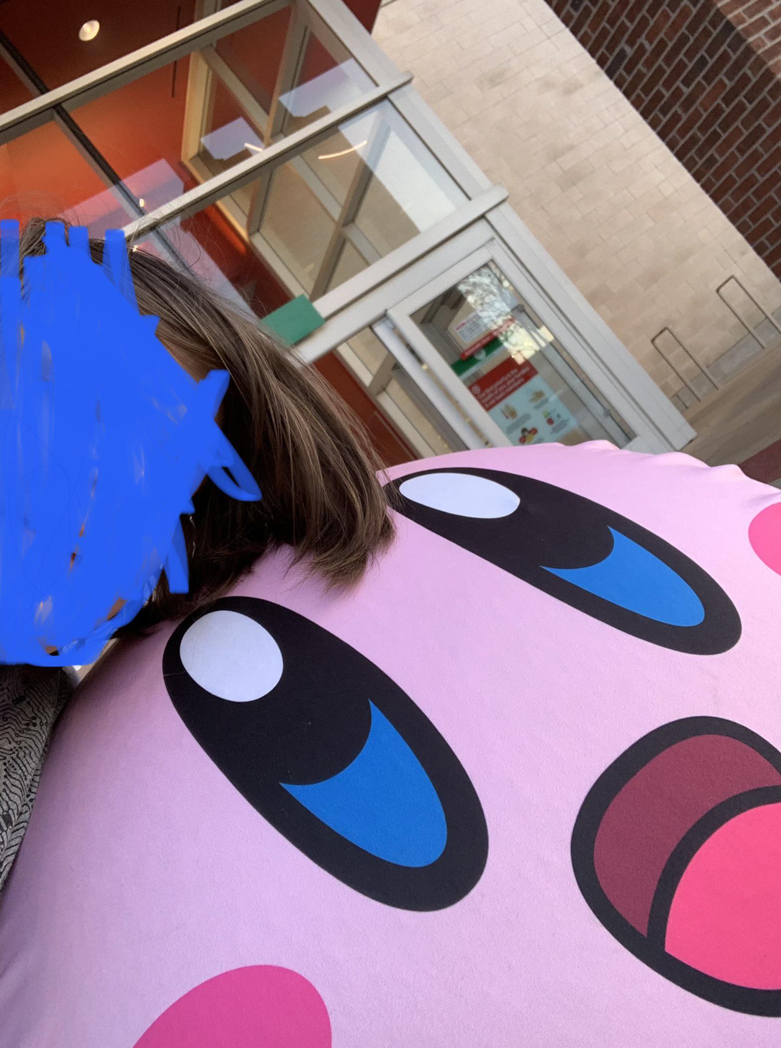 Found one of those balls at Target with a Kirby wrapping. Figured it