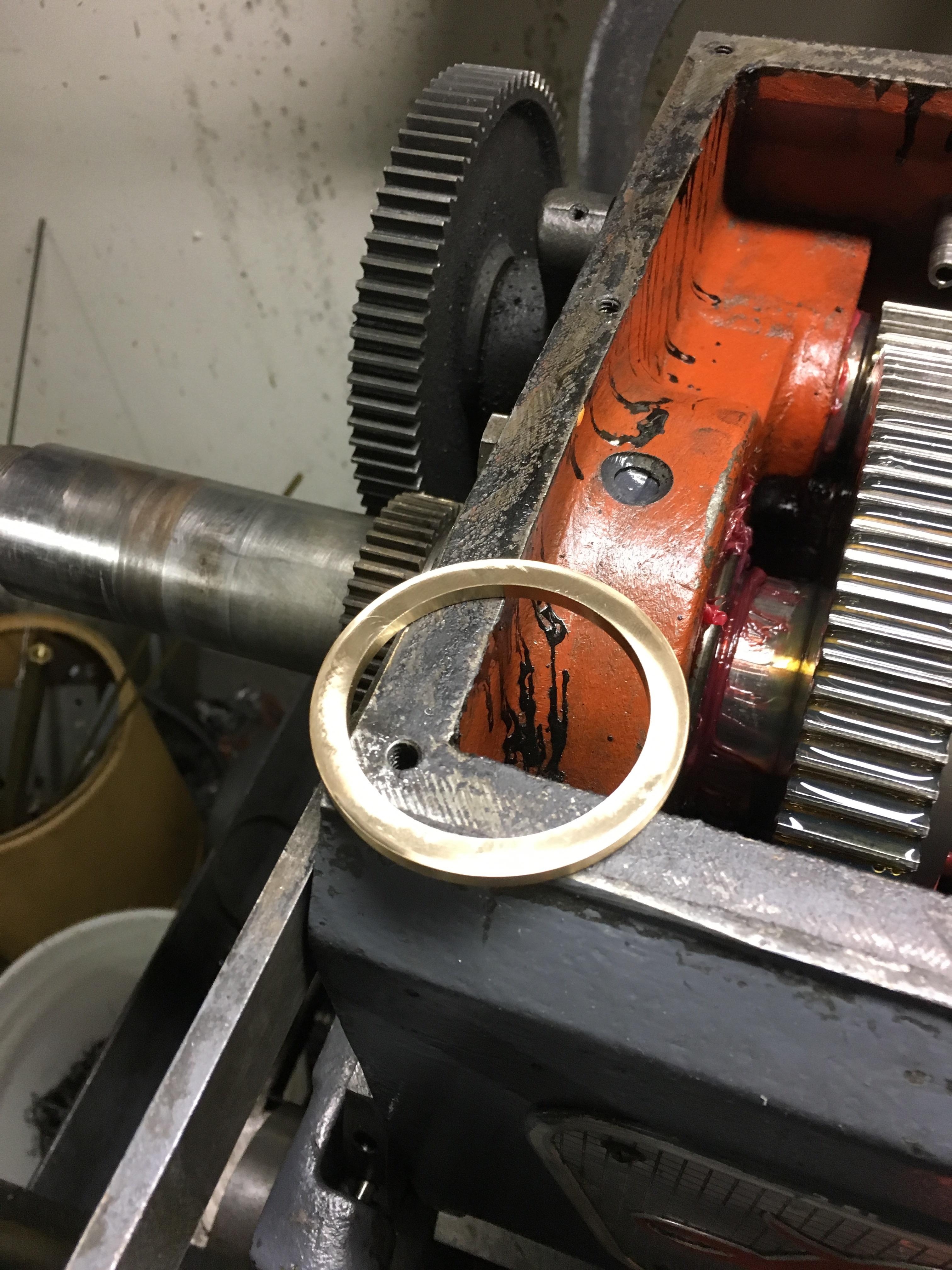 Machined a bushing for a manual lathe out of naval bronze r/Machinists