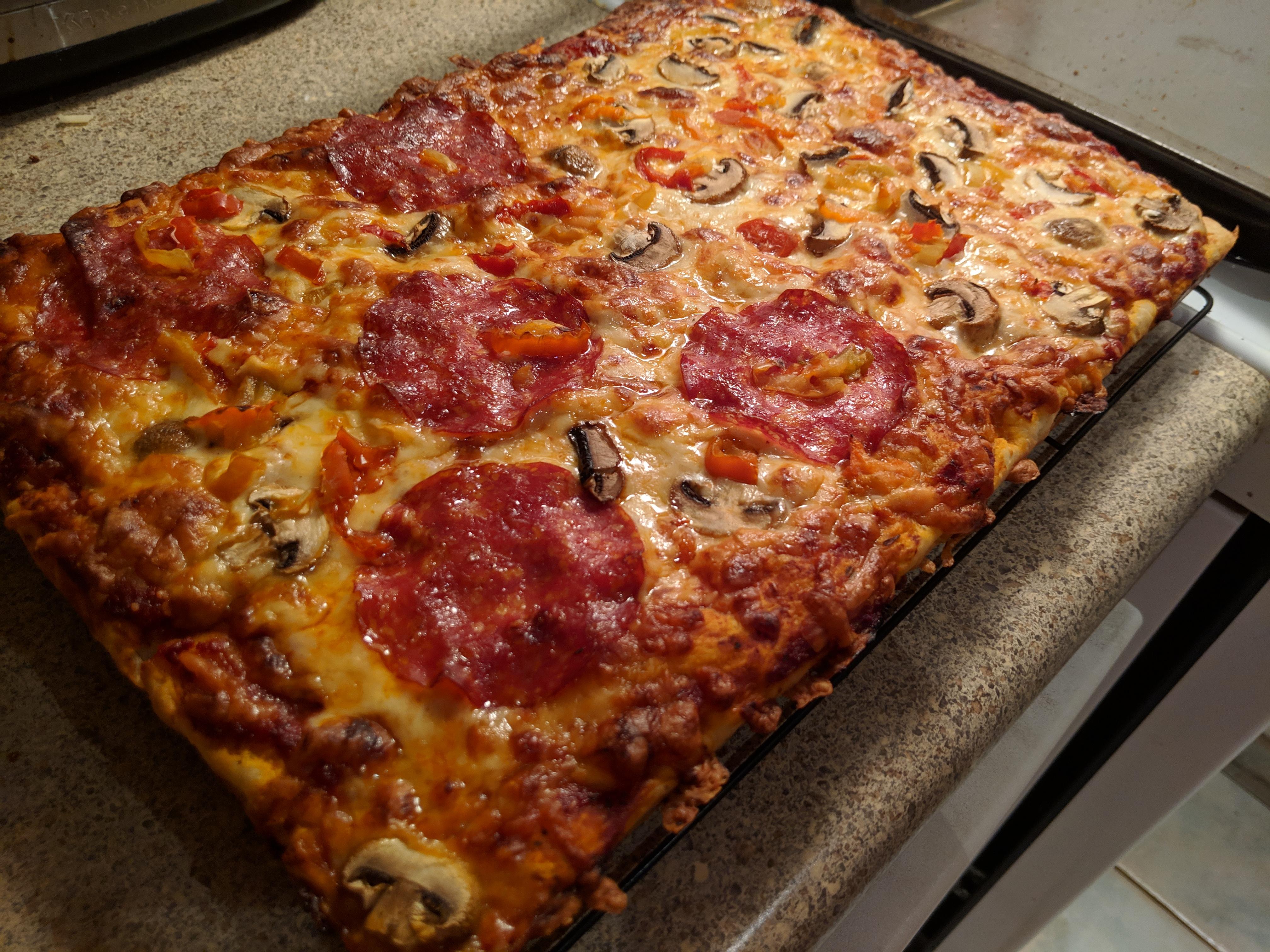 Serious Eats' 'Sicilianstyle dough' Pan Pizza r/Pizza