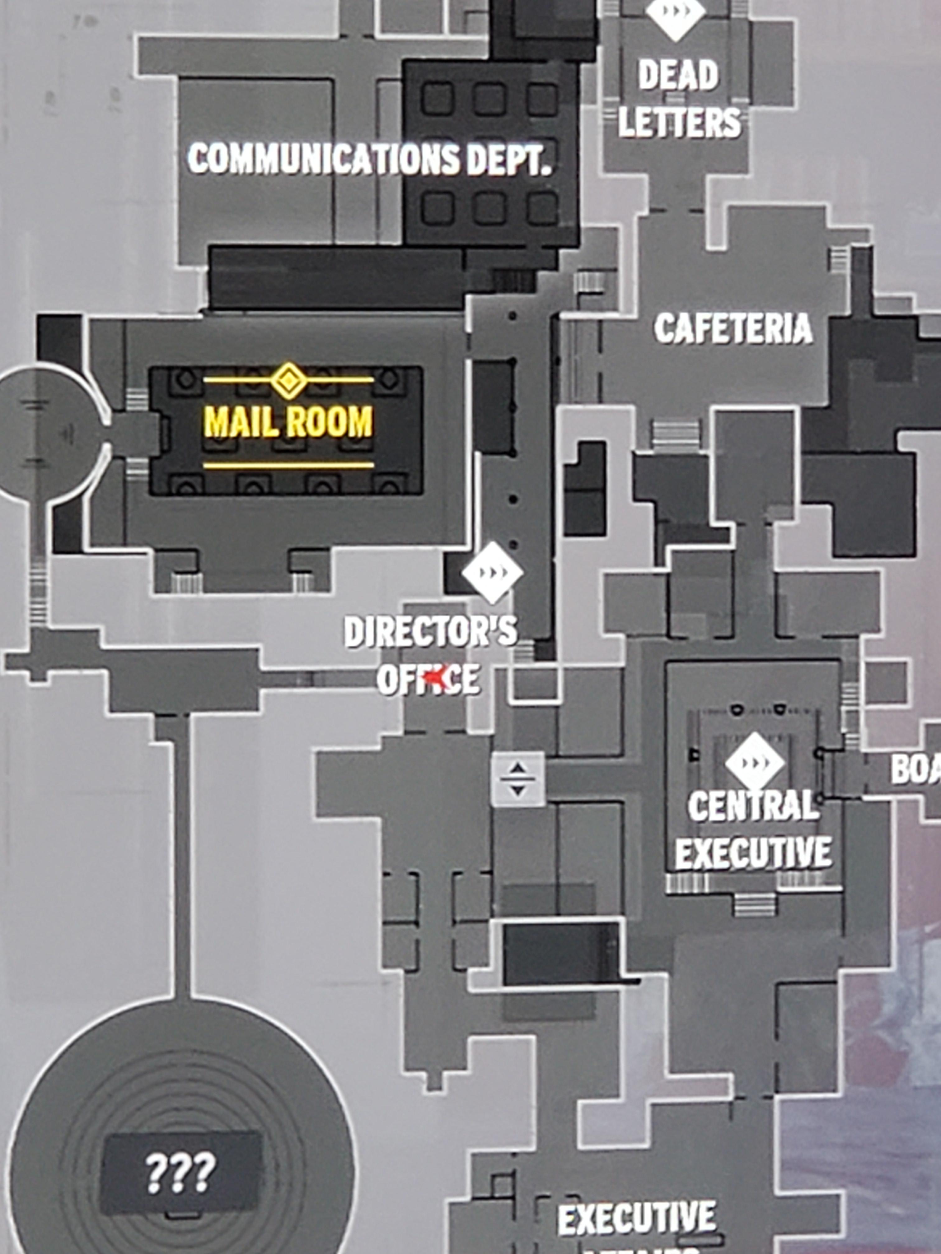 Rooms and hallways on map with no access? Like here in the director's