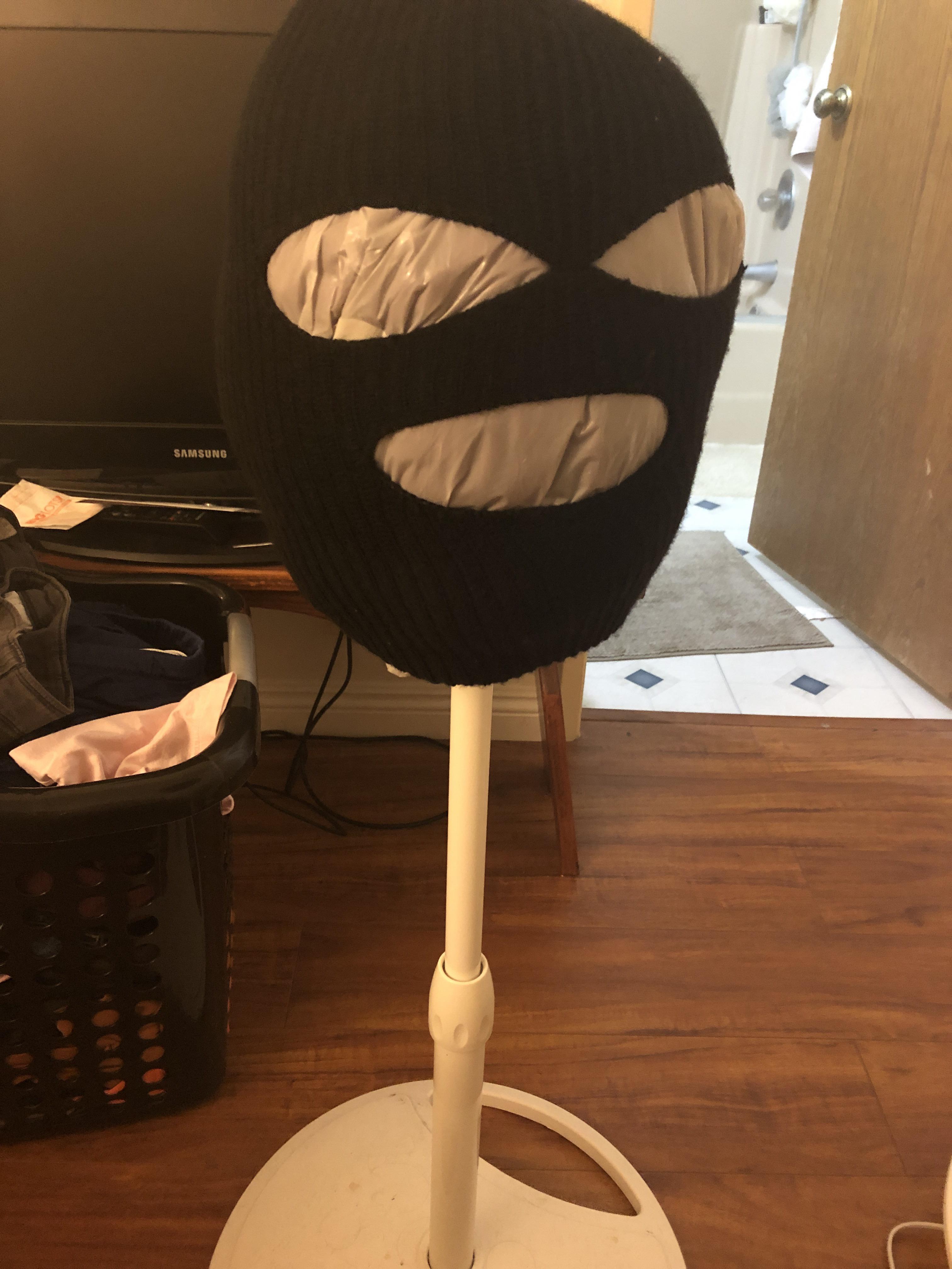 DIY wig stand. Broke bitch energy sis Drag