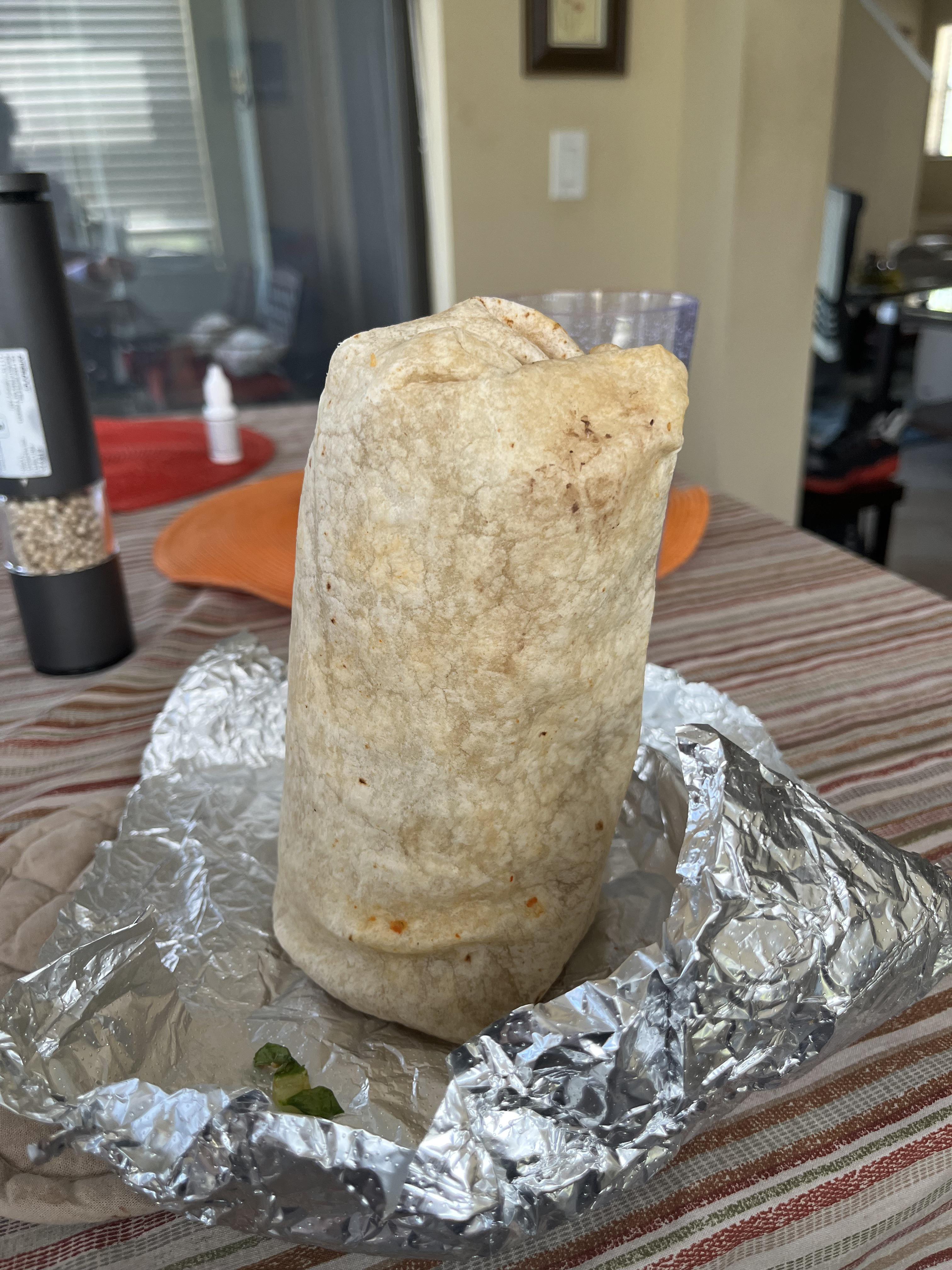 Chipotle Burrito Size
