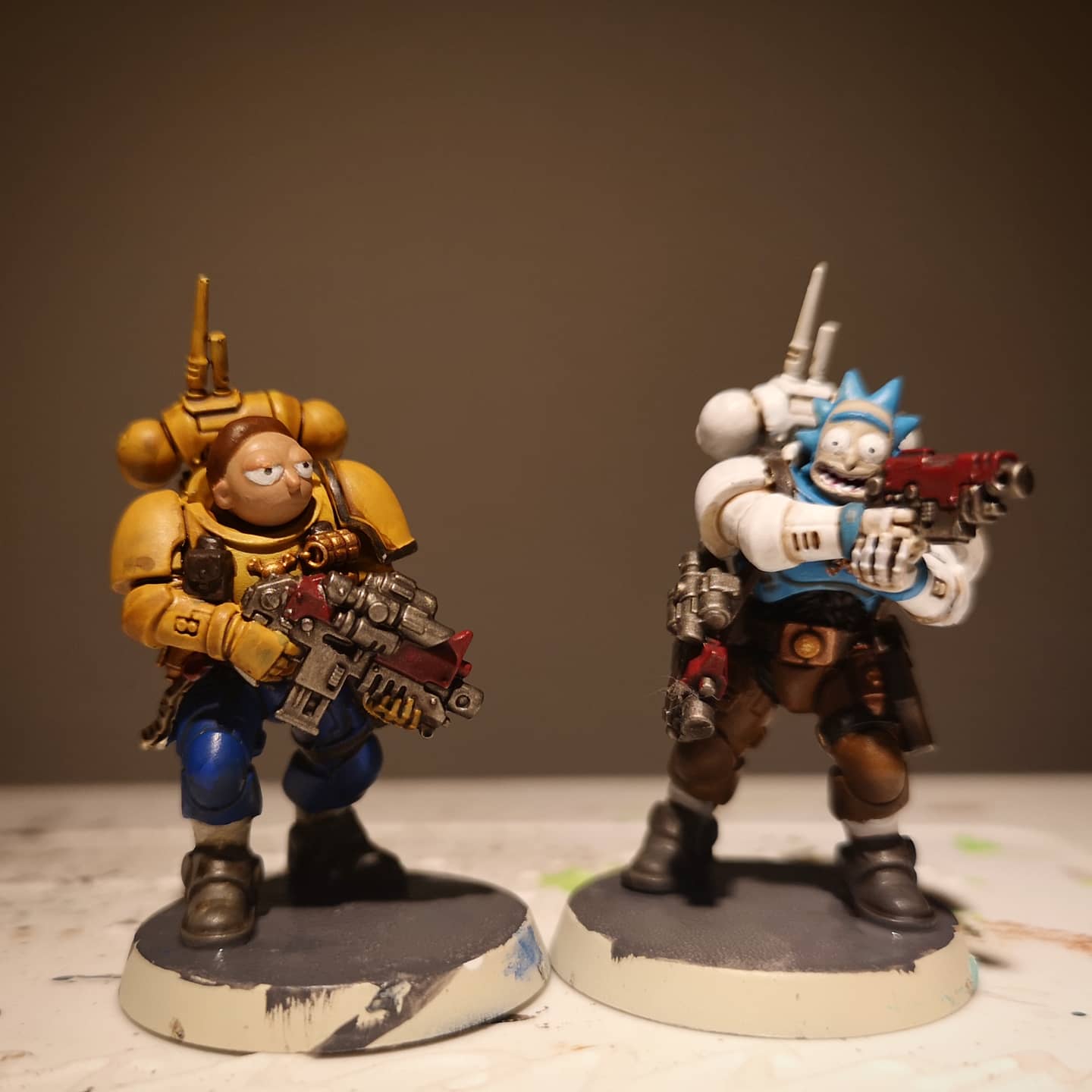 Morty, We *buurp* we're in the grim dark future Morty. It's only war