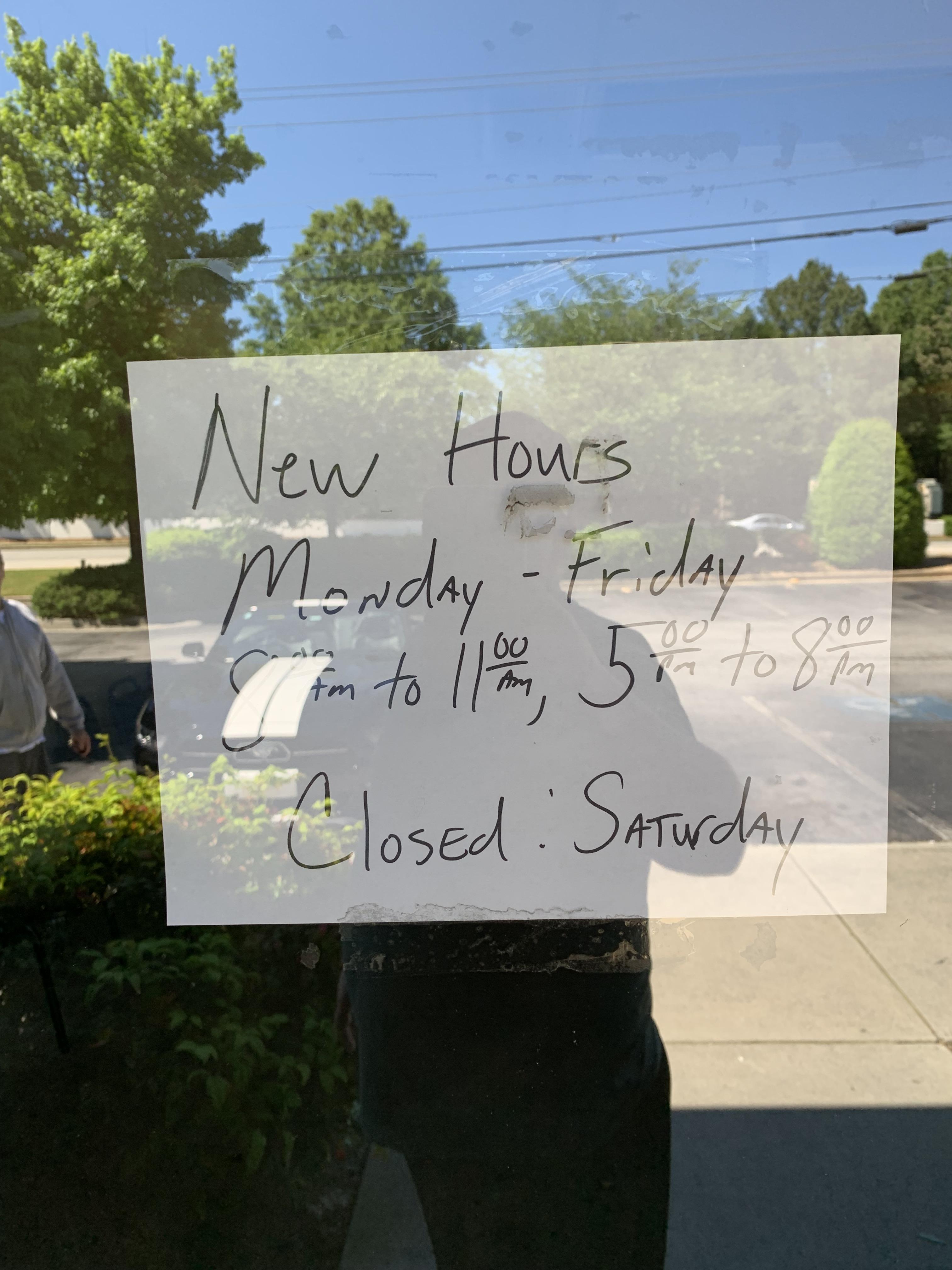 If you hand write a closed sign there is no way to customer service to know you are closed. Long