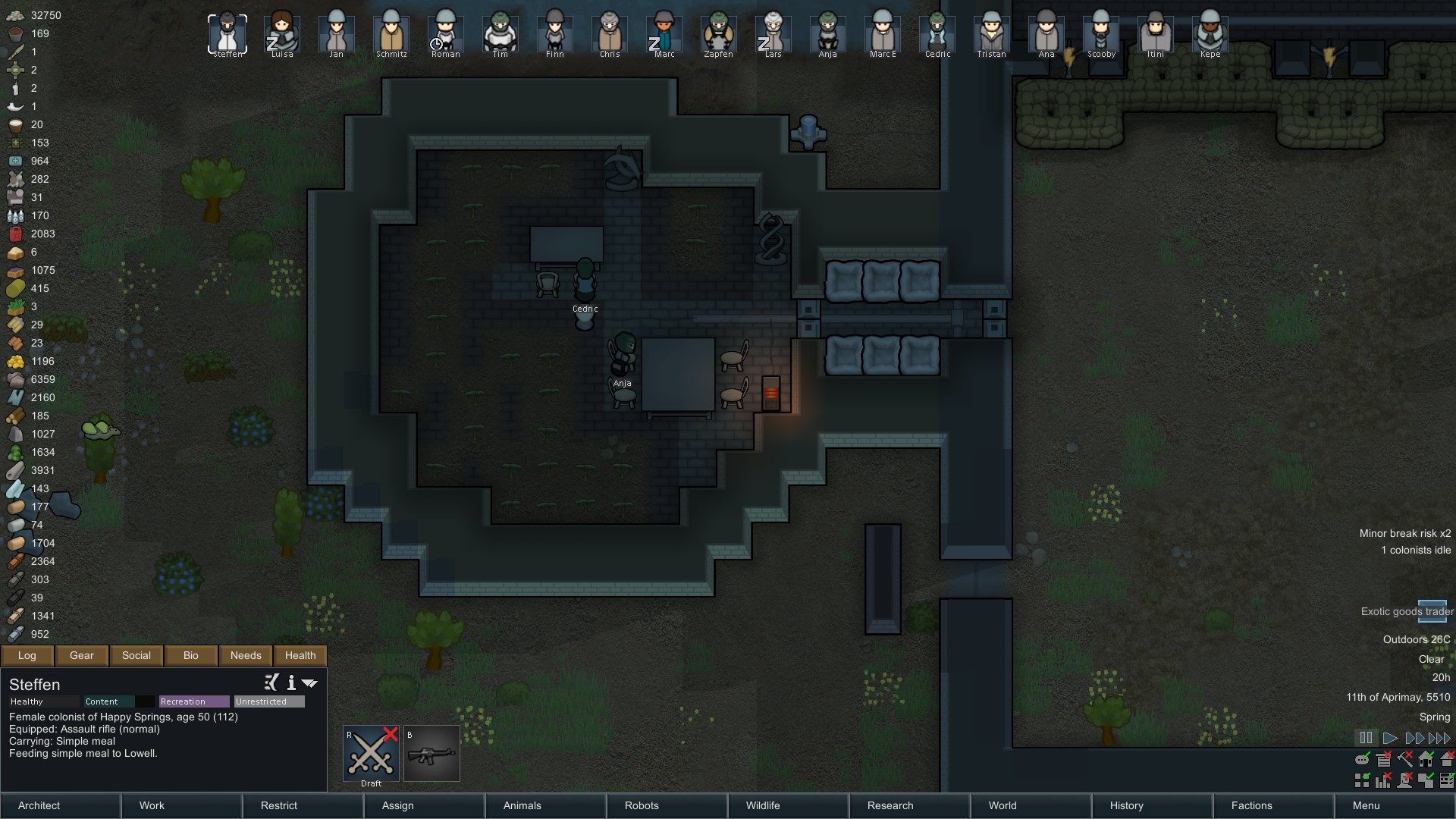 So Randy gave me two ambrosia sprouts basicly on top of each other, so