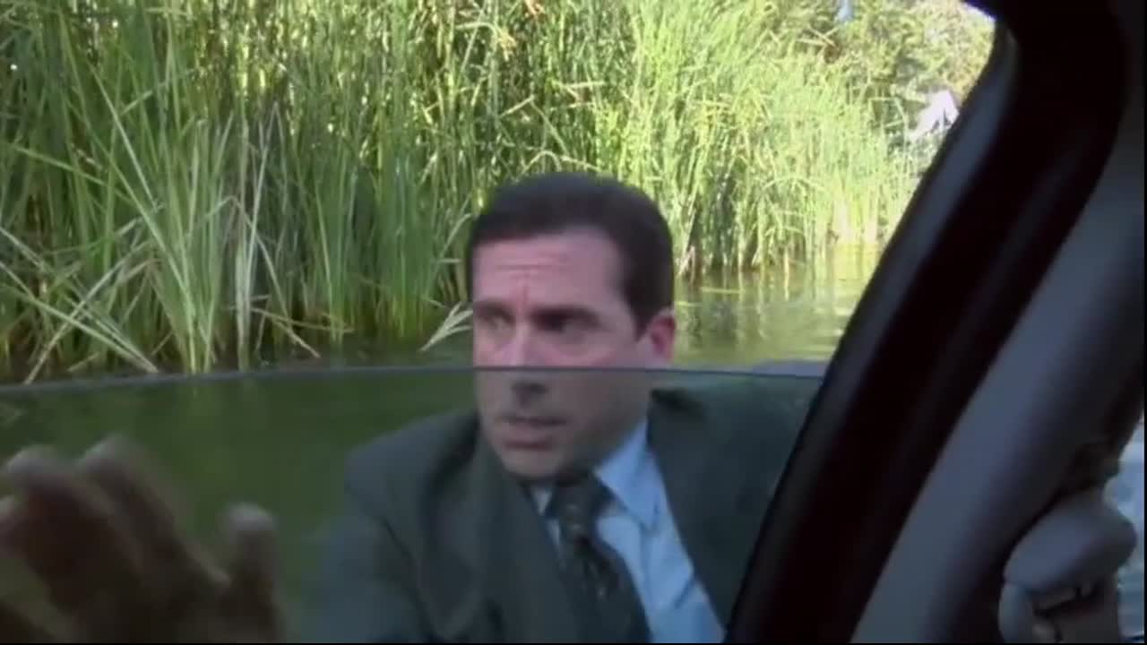 Did anyone notice that Michael stops and opens the door for the