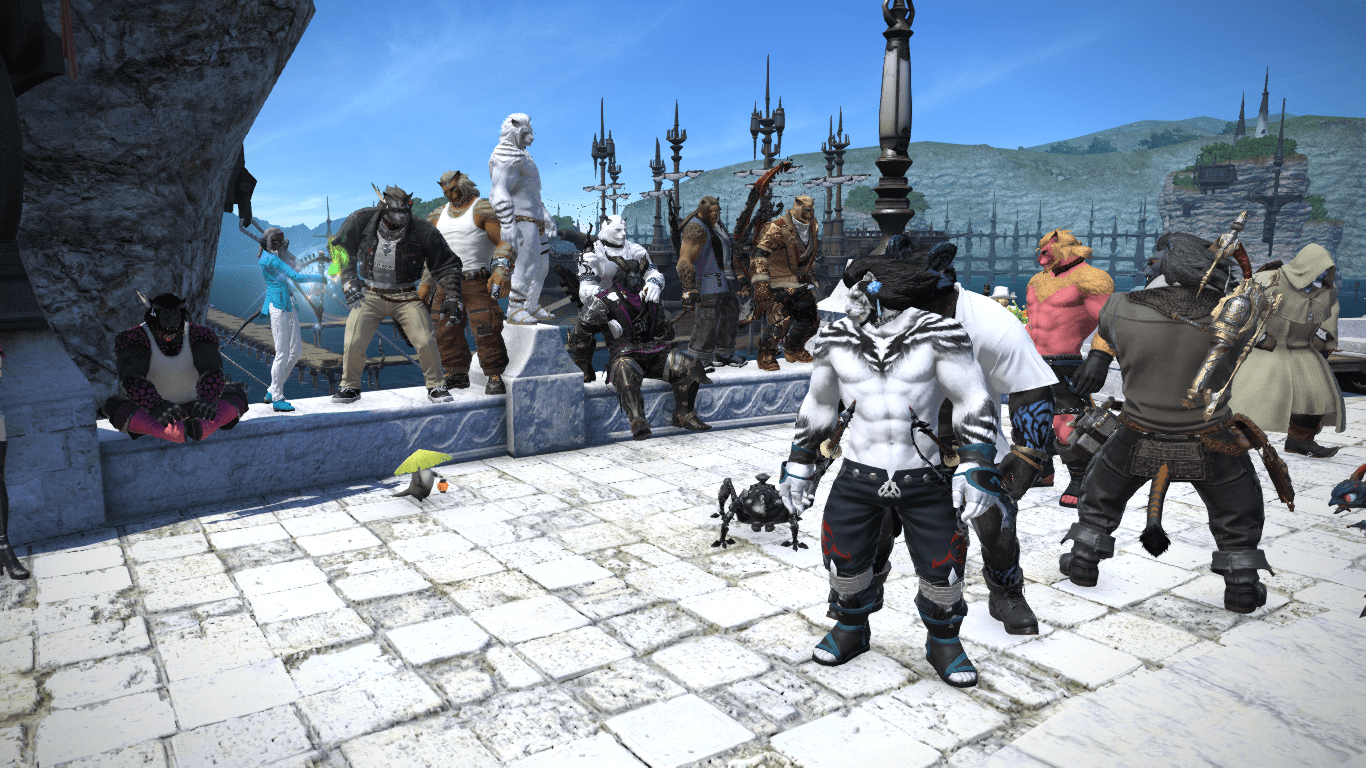 Every Server has the Hrothgar Corner : ffxiv