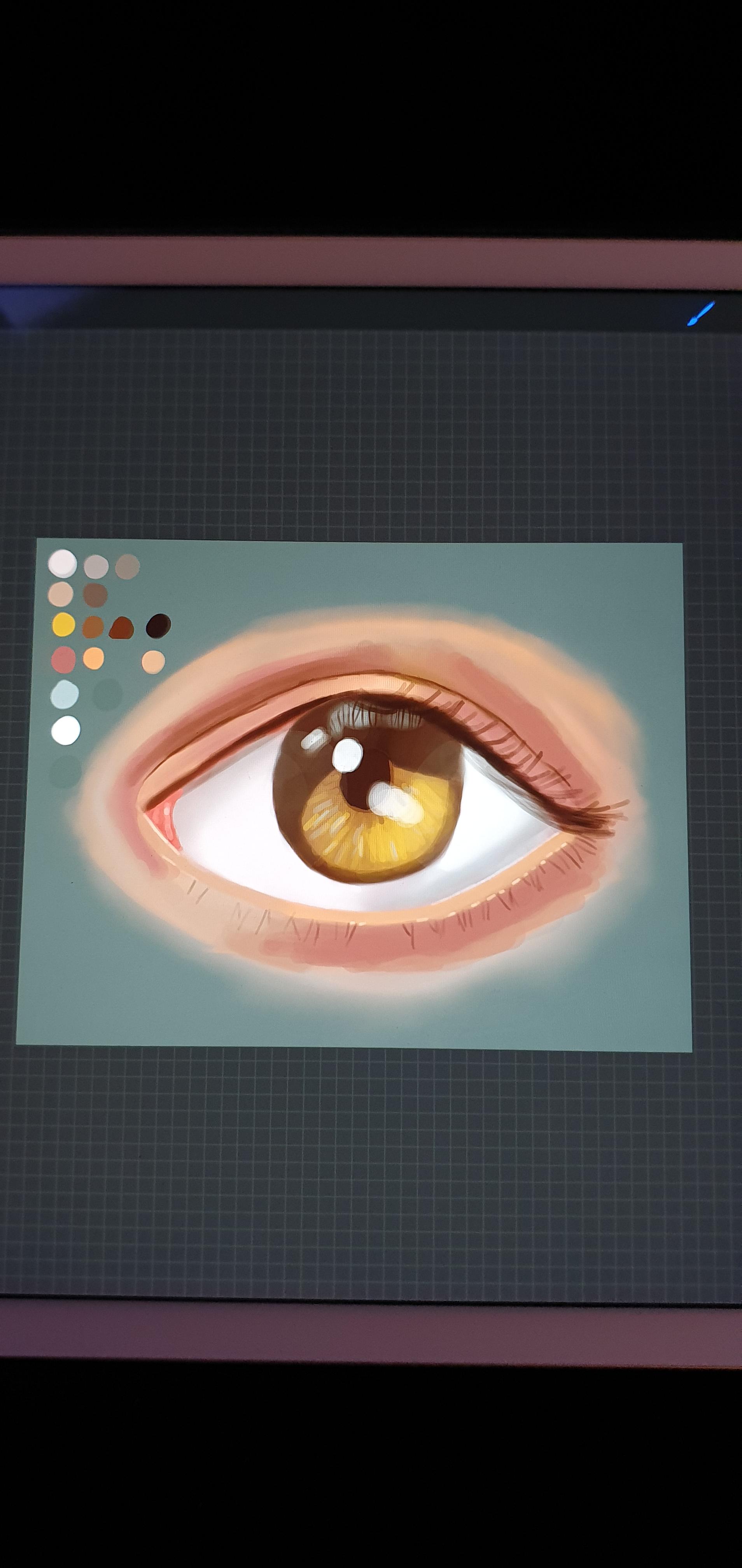 Started a digital painting course from Udemy , as someone with zero art