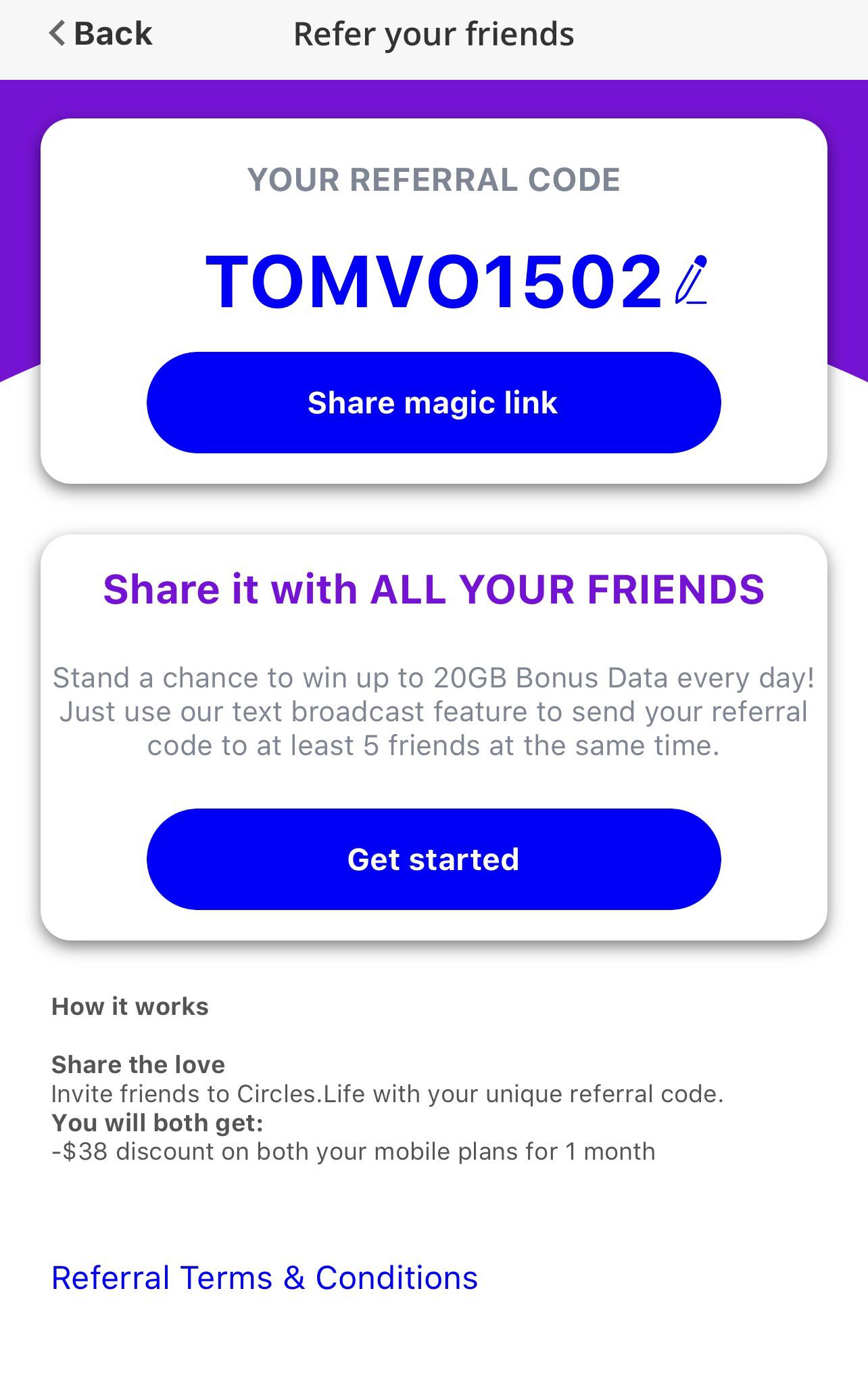 Circles.life Australia r/referralcodes