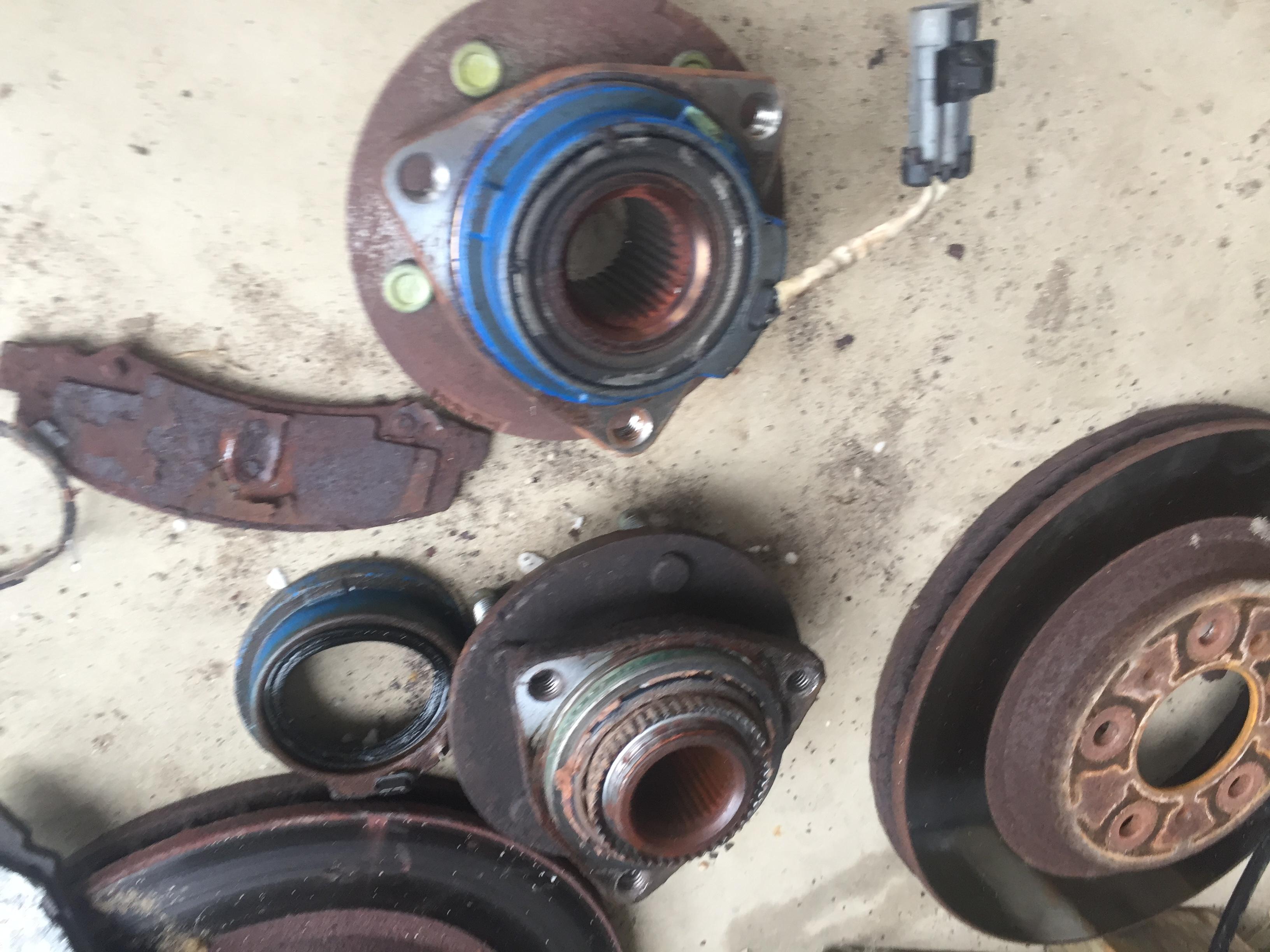 Seized wheel bearing