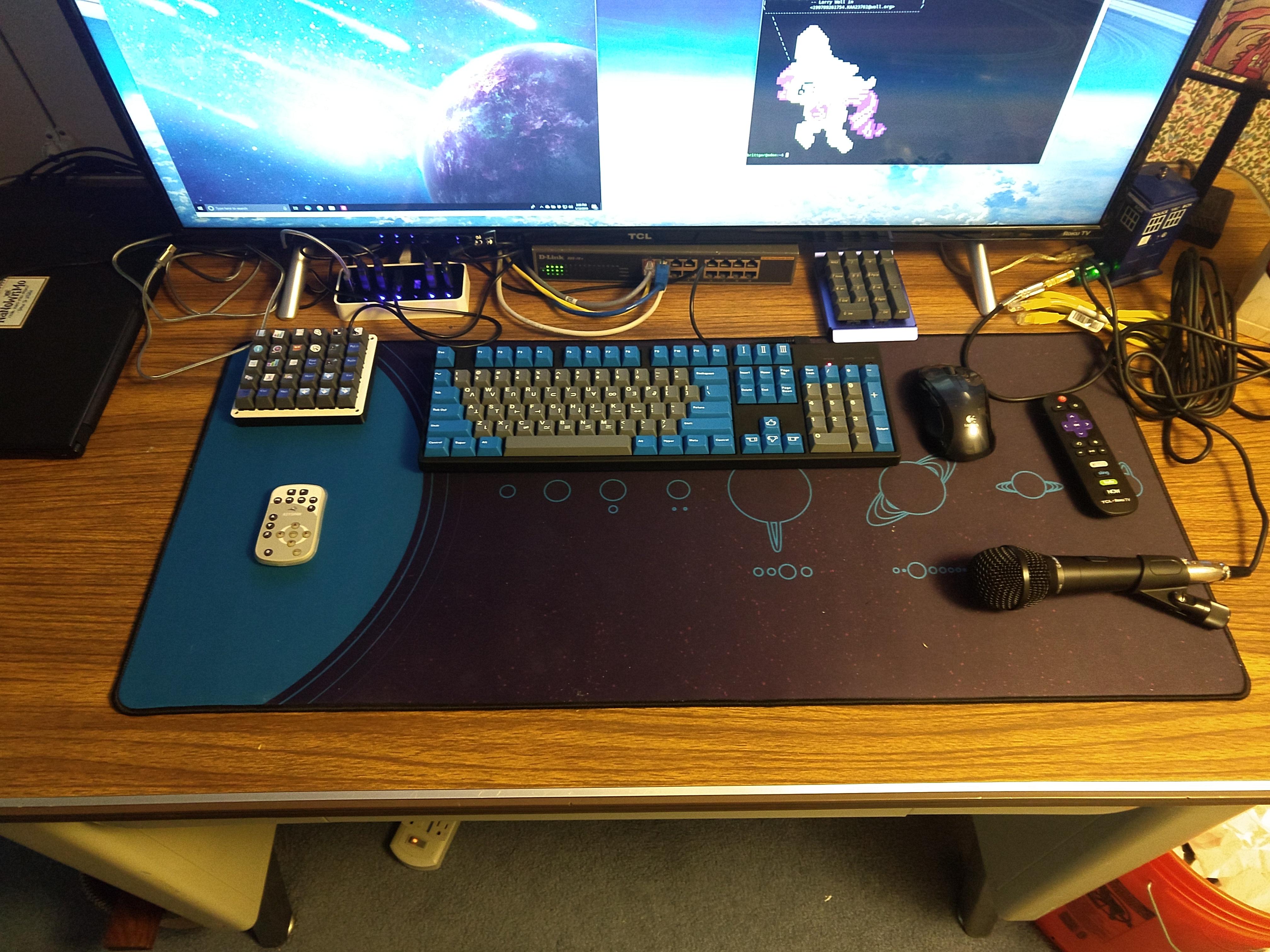 Endgame desk. Just need a visit to Guitar Center for a mic stand and am