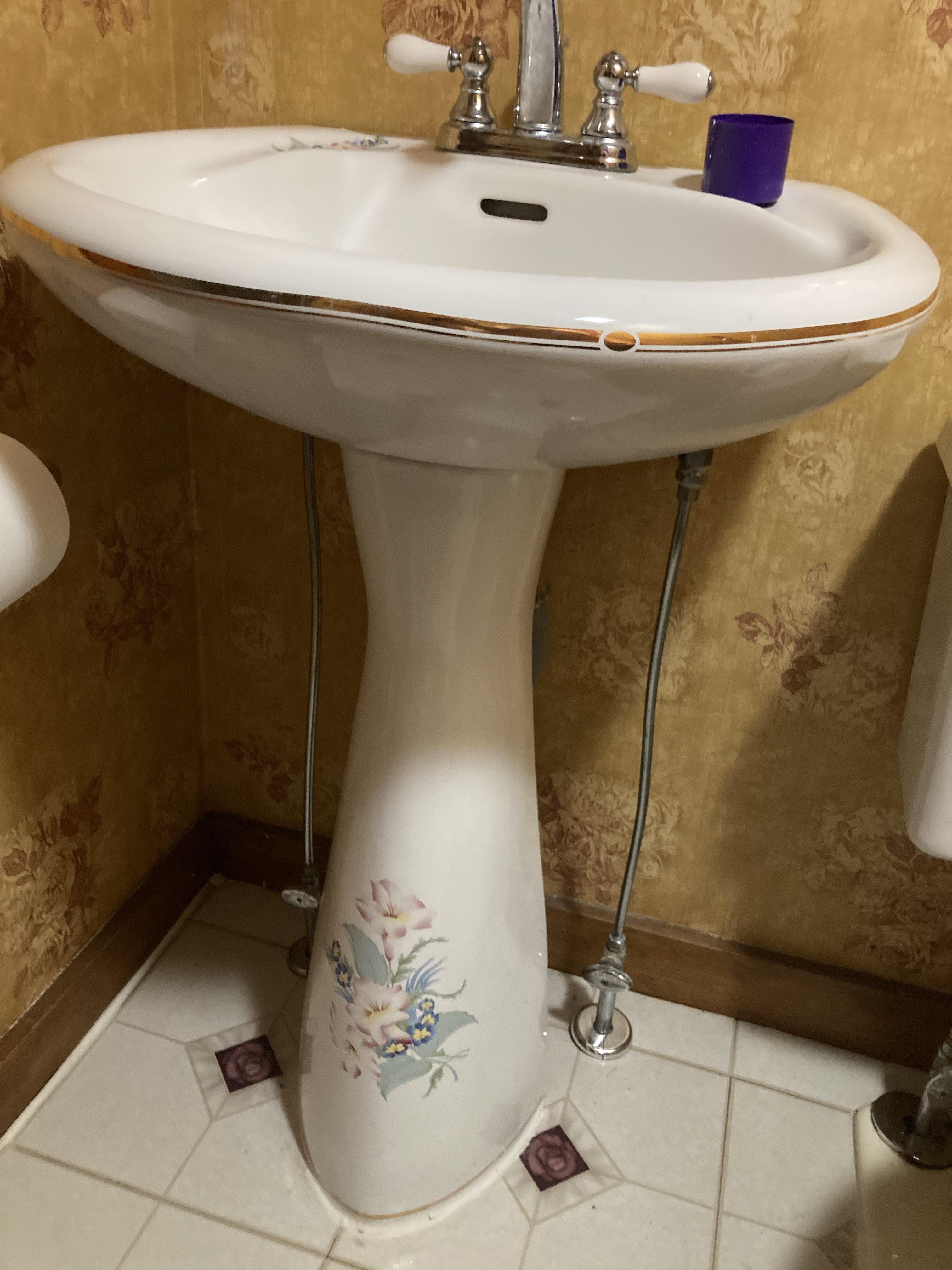 Stepdaughter wants a black and gray bathroom. I can’t afford to replace