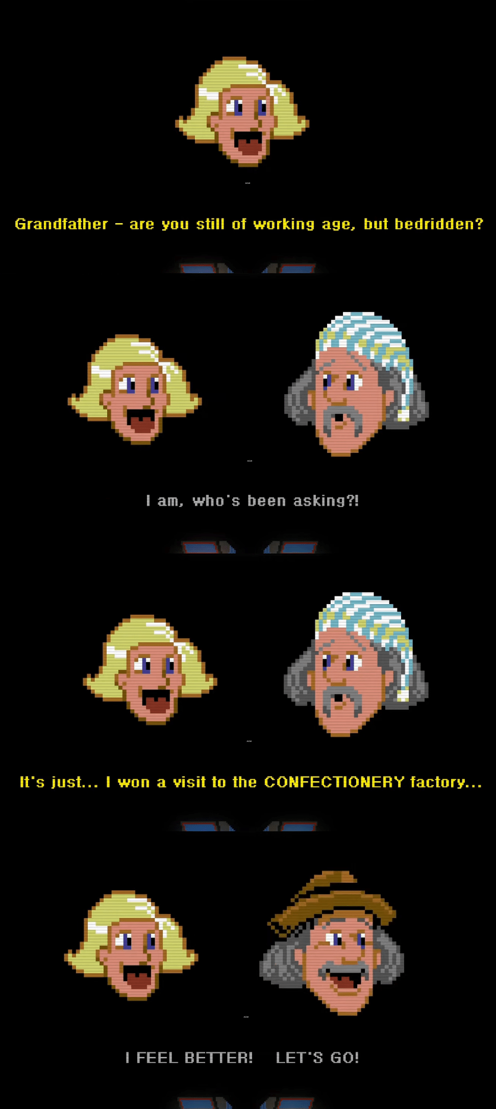 Even in the Horace game... r/grandpajoehate