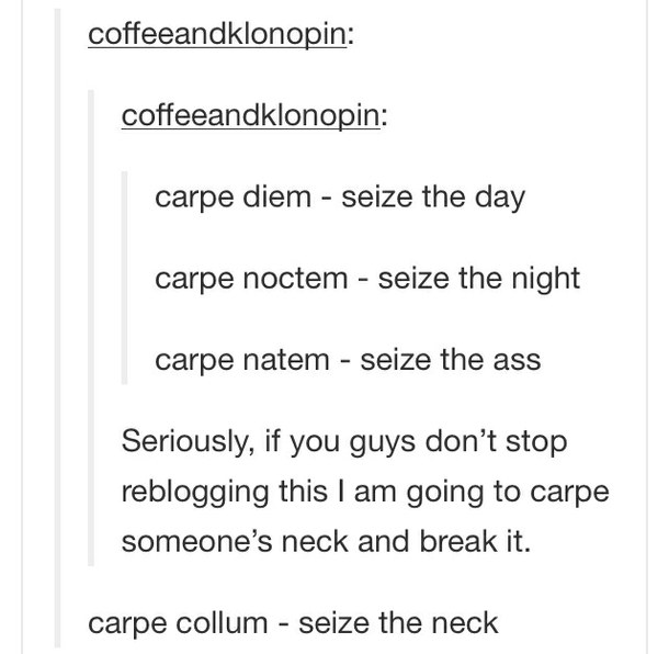 Carpe diem tumblr