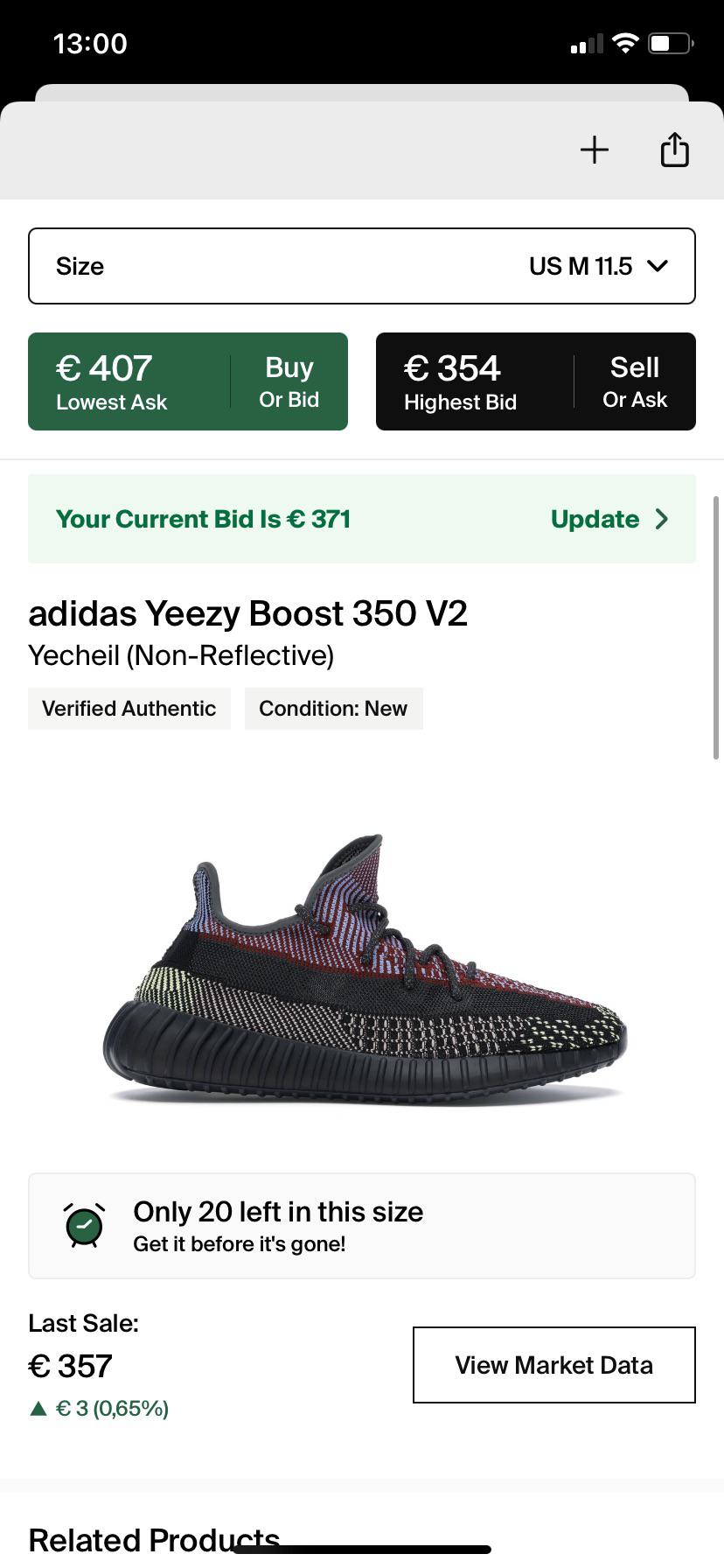 What does the highest bid 354 mean? I have a bid active of 371, why