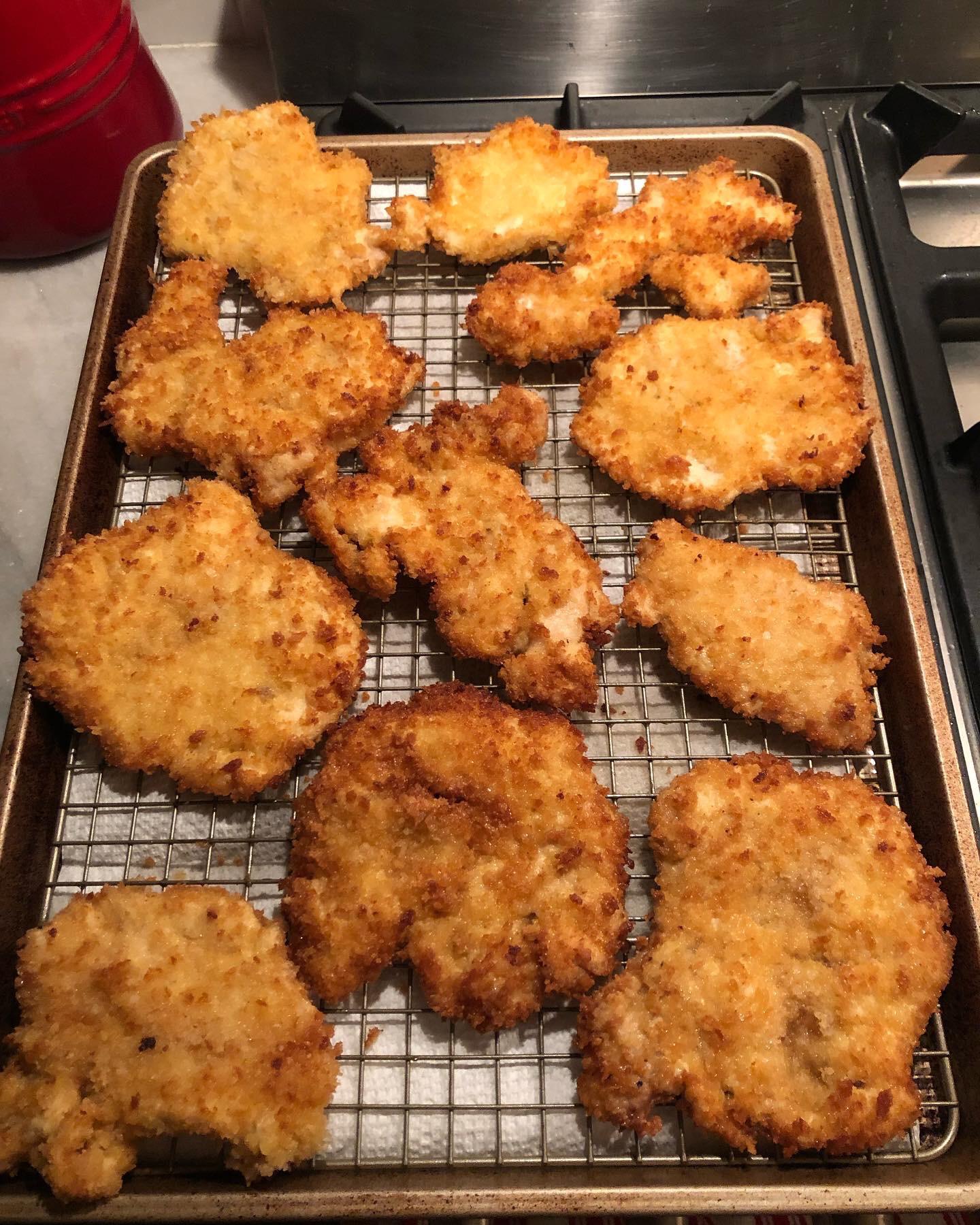 [homemade] Chicken Schnitzel r/food