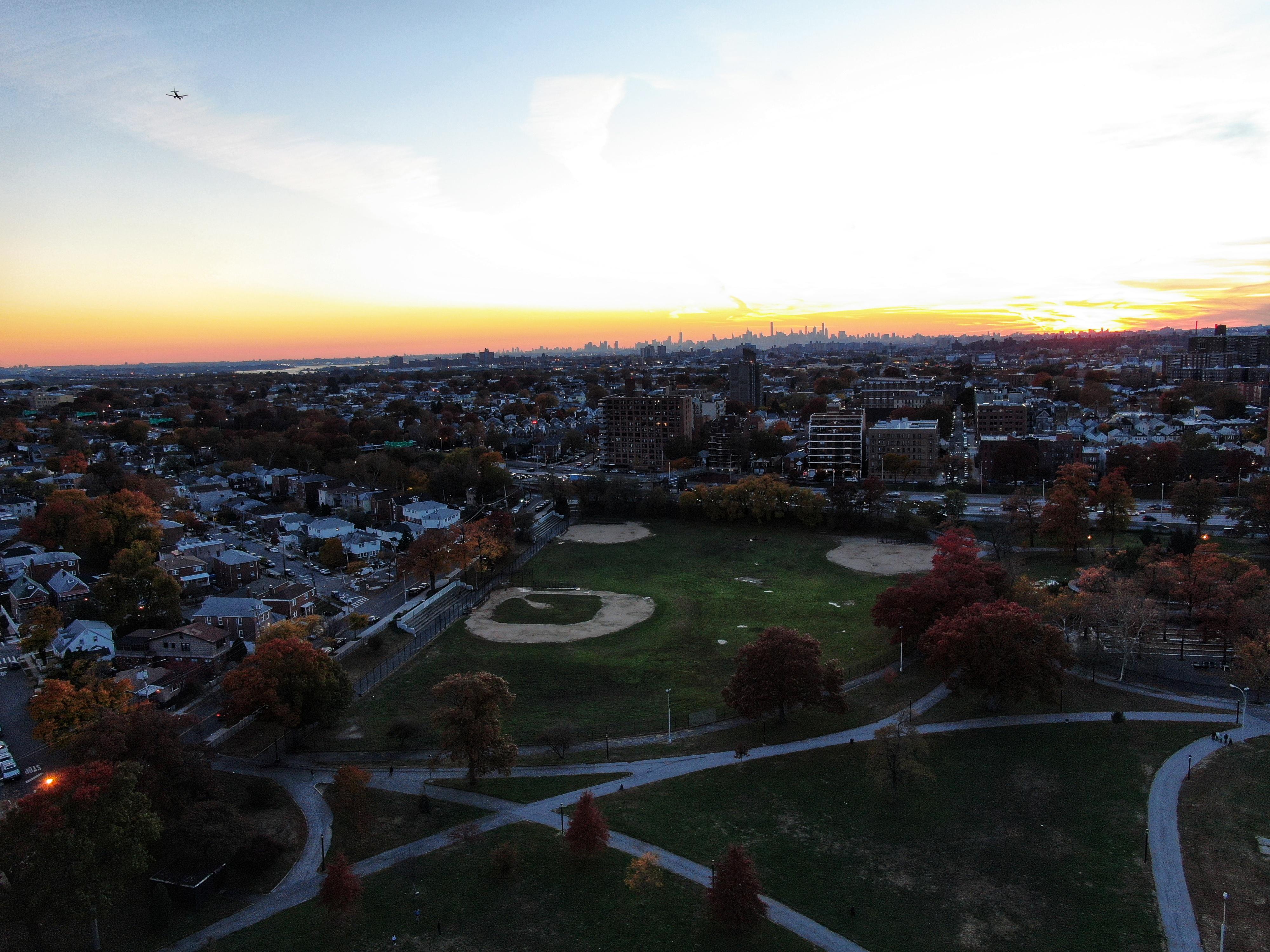 NYC Skyline miles away r/drones