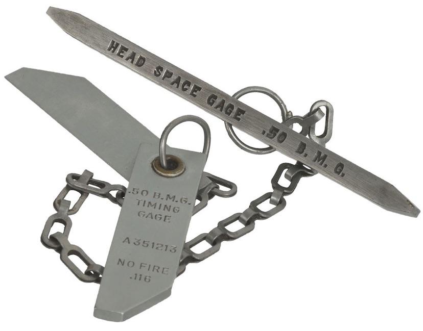 US M2 .50 caliber machine gun headspace and timing gauge. Designed in 1918 still in use today