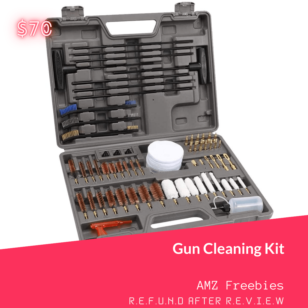 Gun Cleaning Kit with All Brass Highend Brushes, Mops, Jags