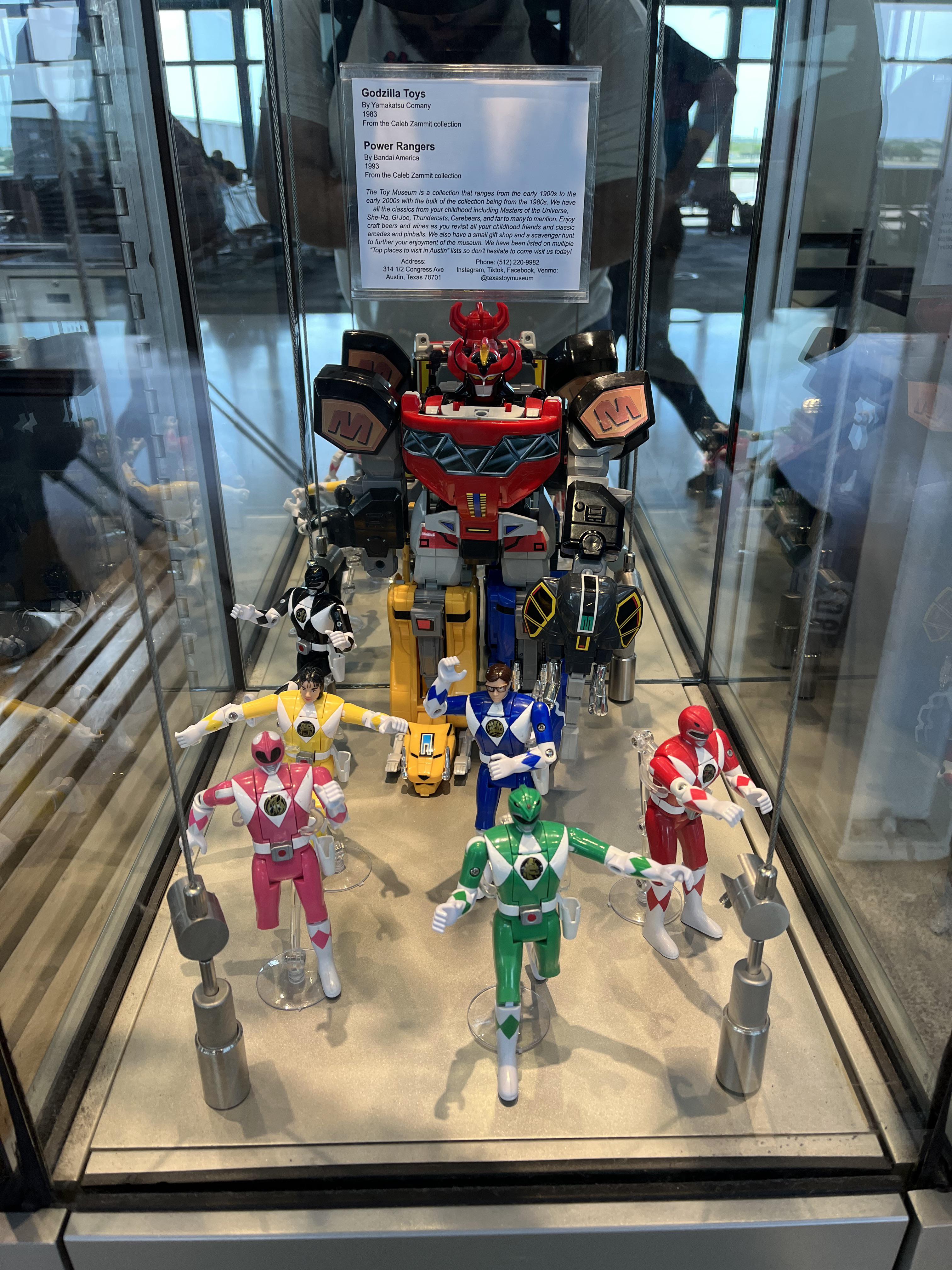 Found a classic MMPR toy display at Austin Airport for the Austin Toy
