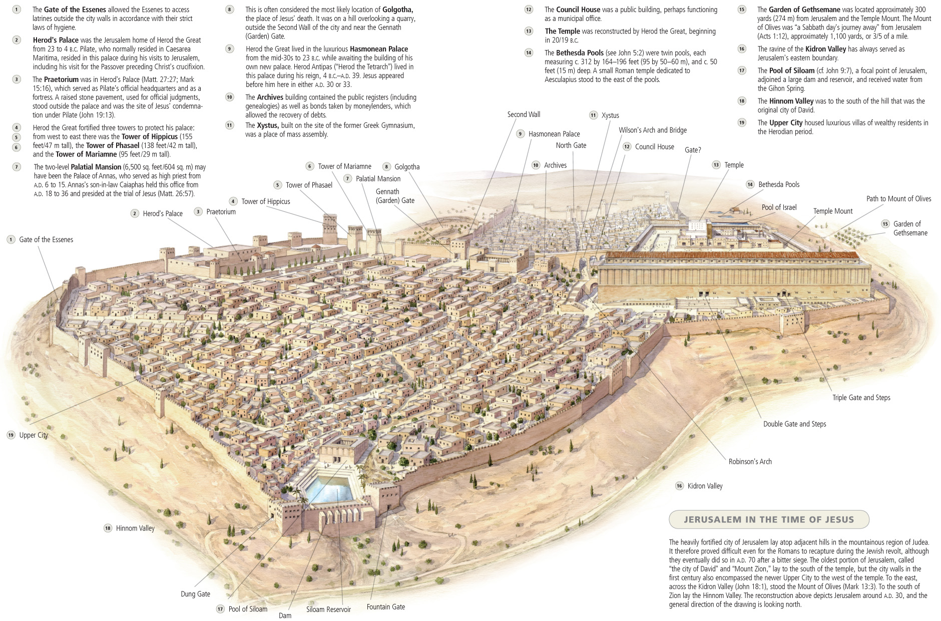 Jerusalem (Israel) during the 1st century AD. r/papertowns