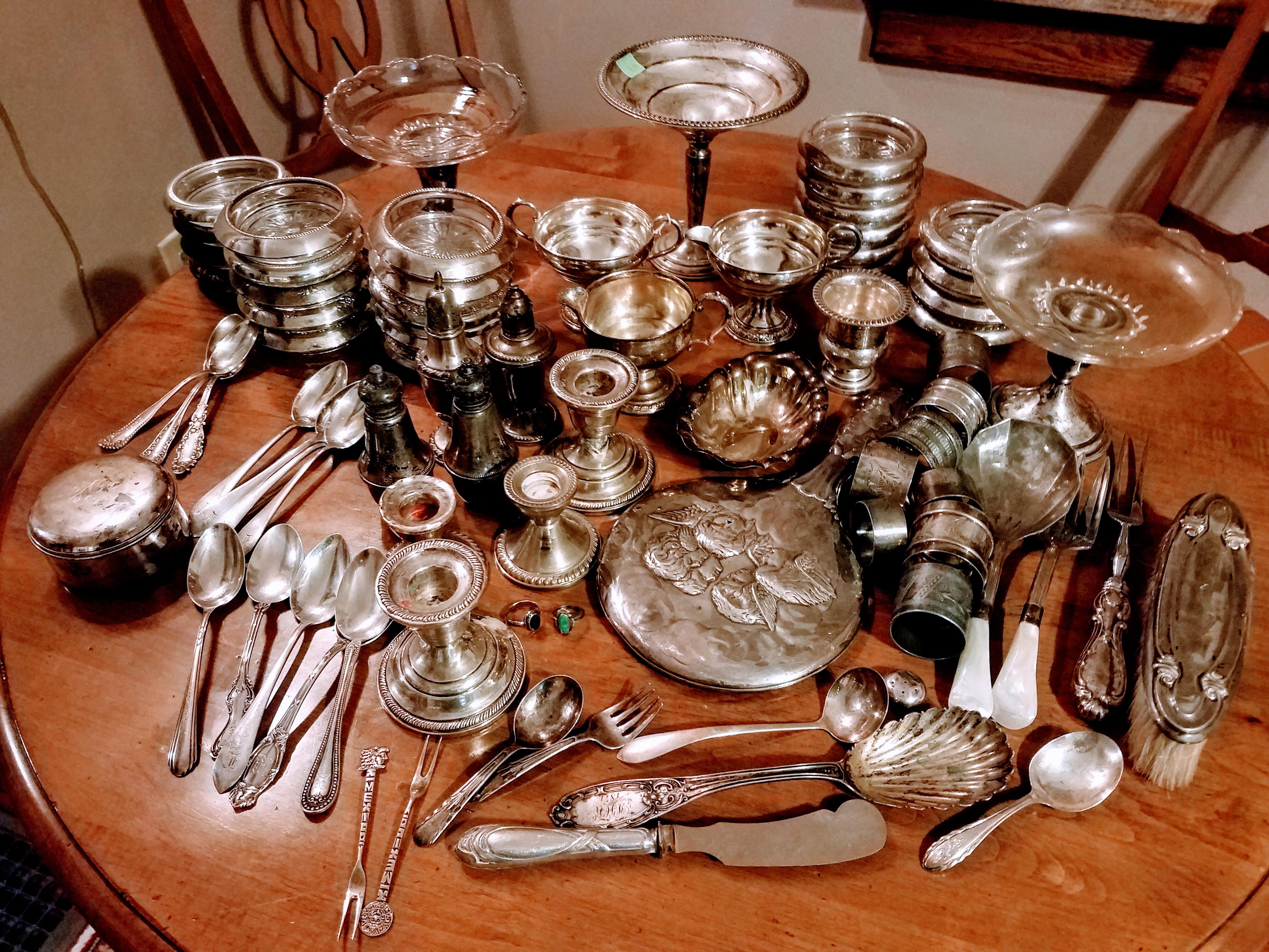 Thrift store sterling found in 2018 (cost 100, maybe about 75 oz