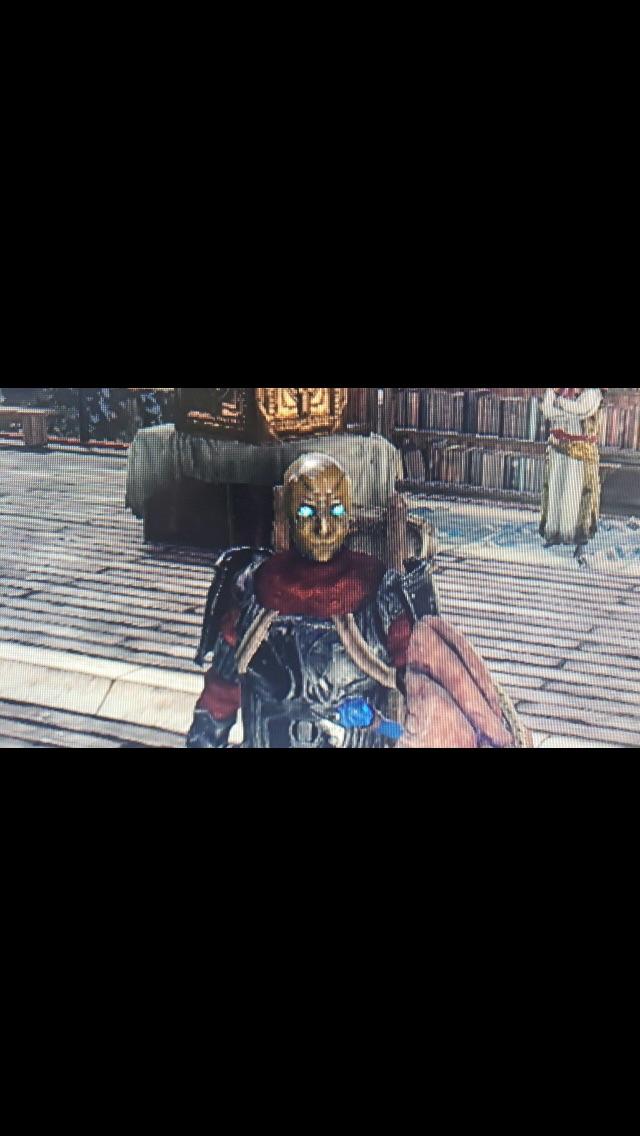 “Gold lich mask” 30 mana cost 10 impact resist 30 fire