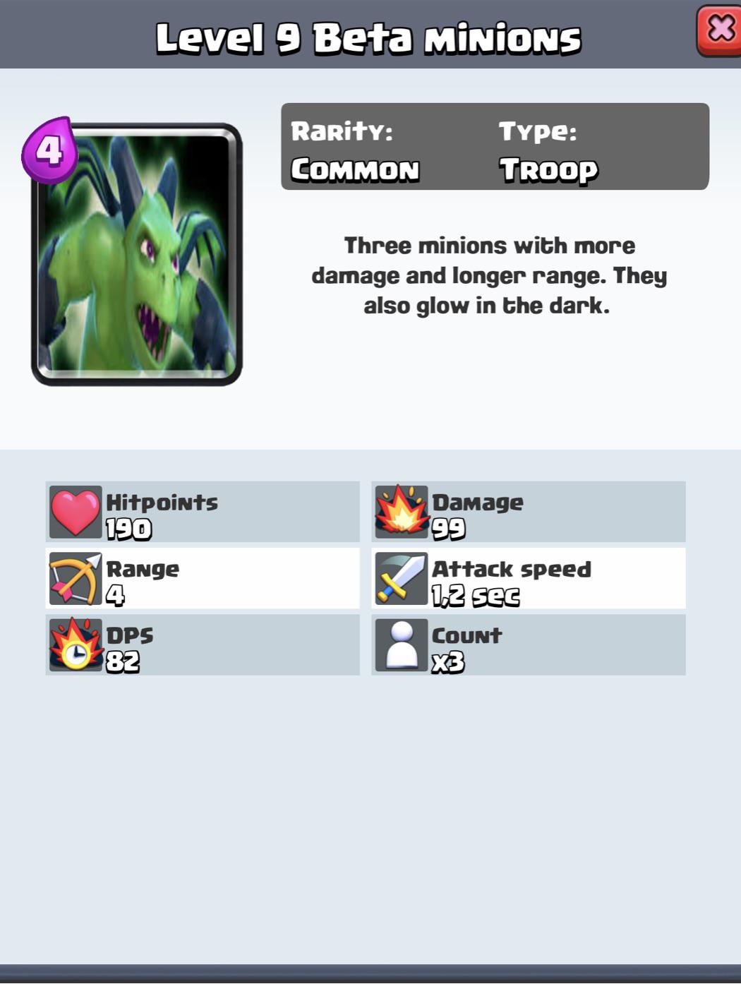 Card idea from CoC Beta minions r/ClashRoyale