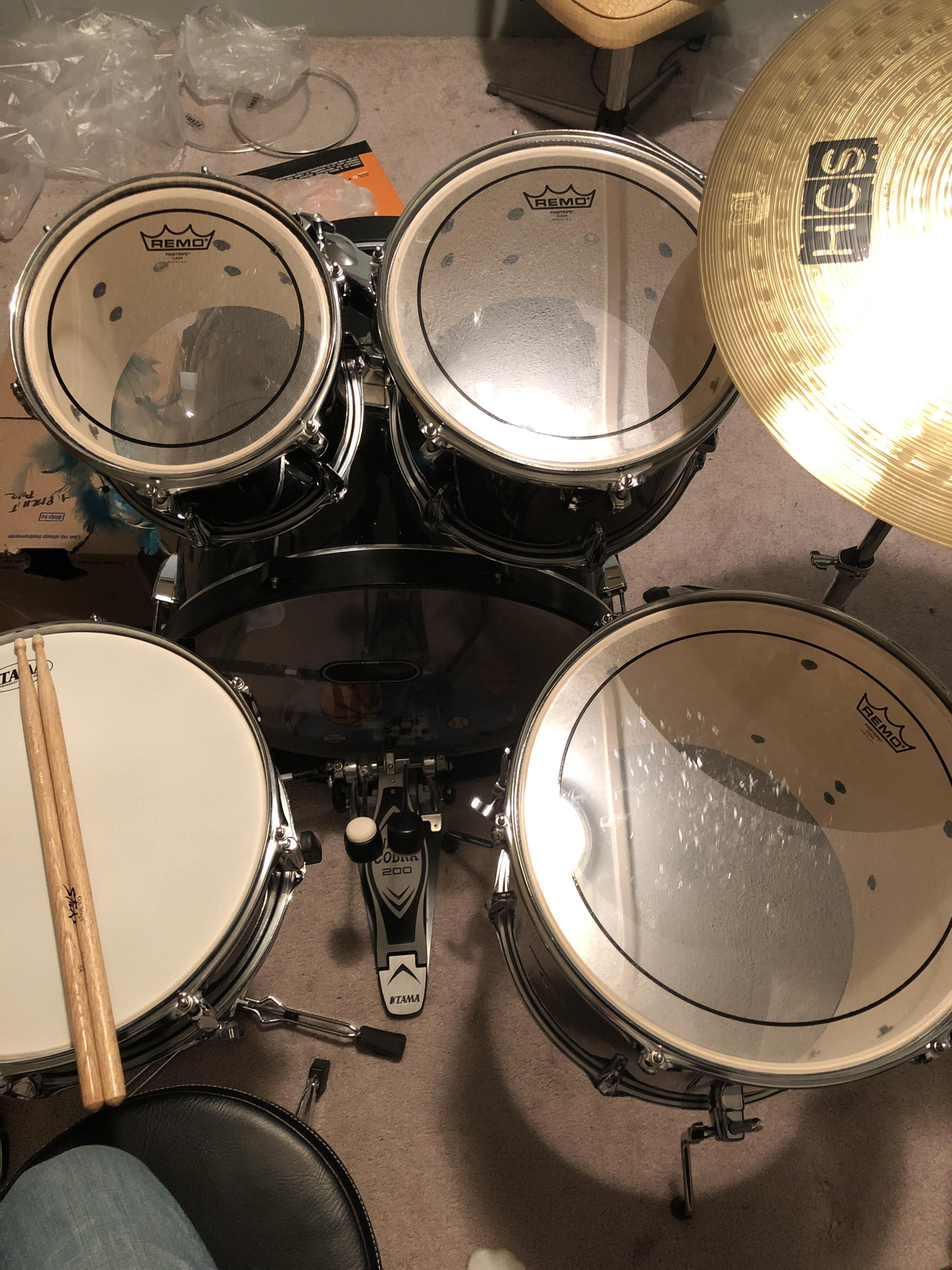 My Tom heads came in today and I’m pumped about it 👍🏼👍🏼 r/drums